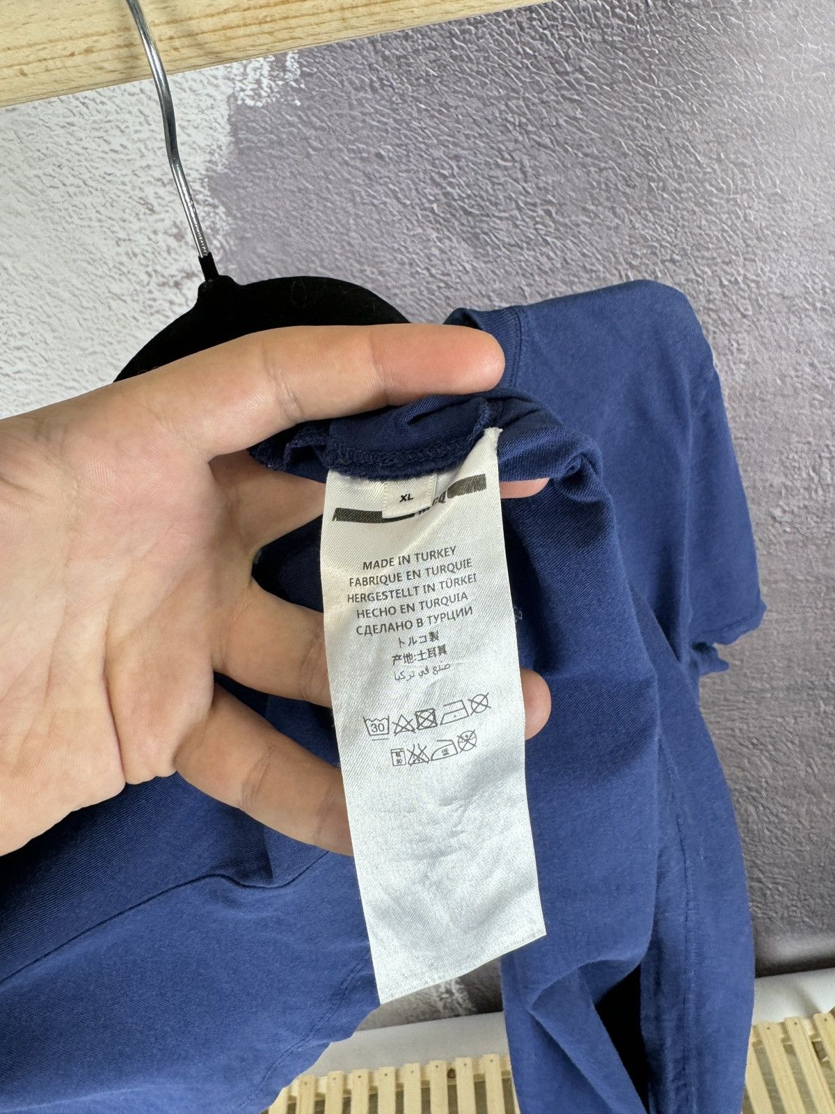 Alexander McQueen McQ by Alexander McQueen blue basic small logo tee shirt Size US XL / EU 56 / 4 - 10 Thumbnail