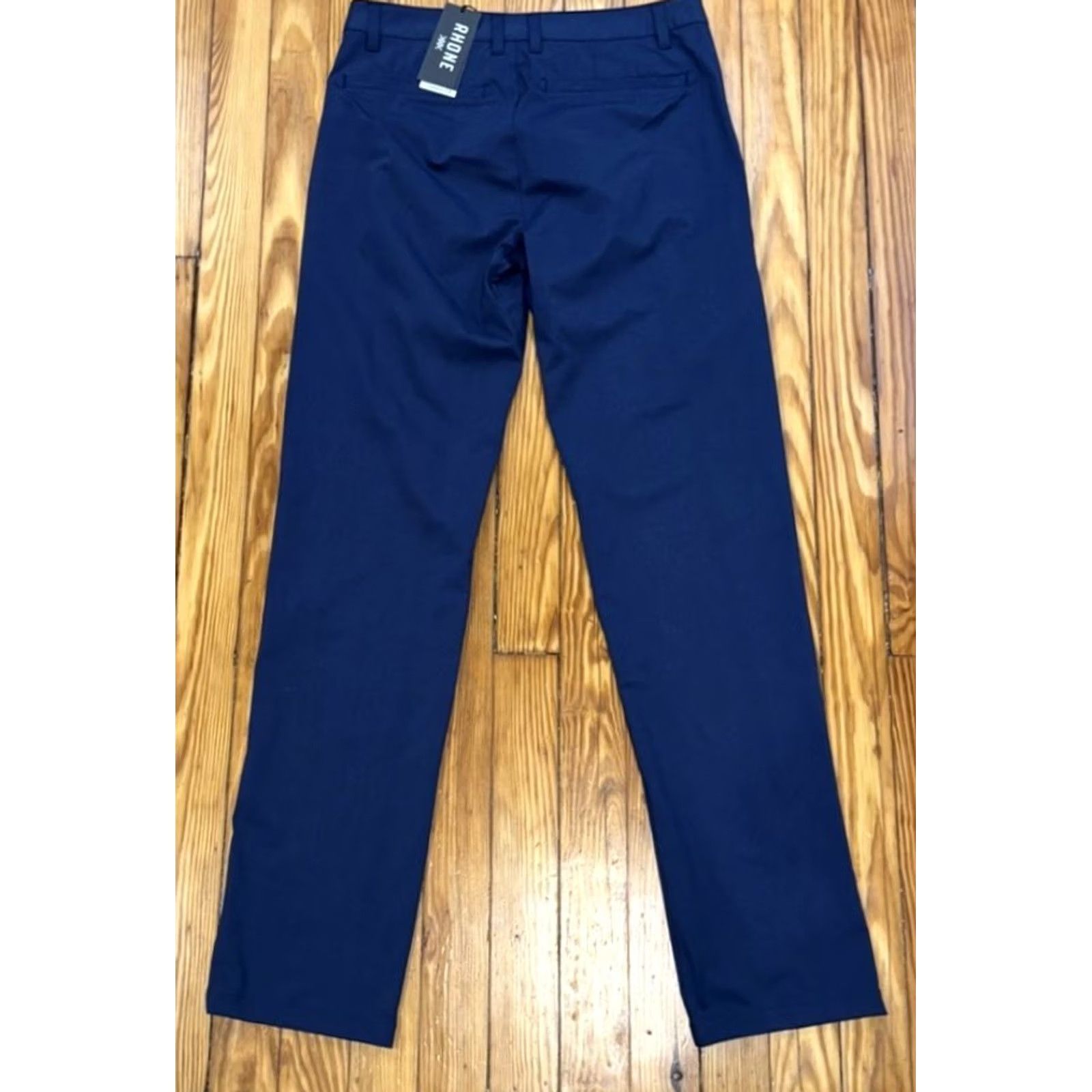 Rhone Rhone Mens 30x34 Blue Commuter Regular Pant Fit Flex Knit Trouser Size US 30 / EU 46 - 2 Thumbnail