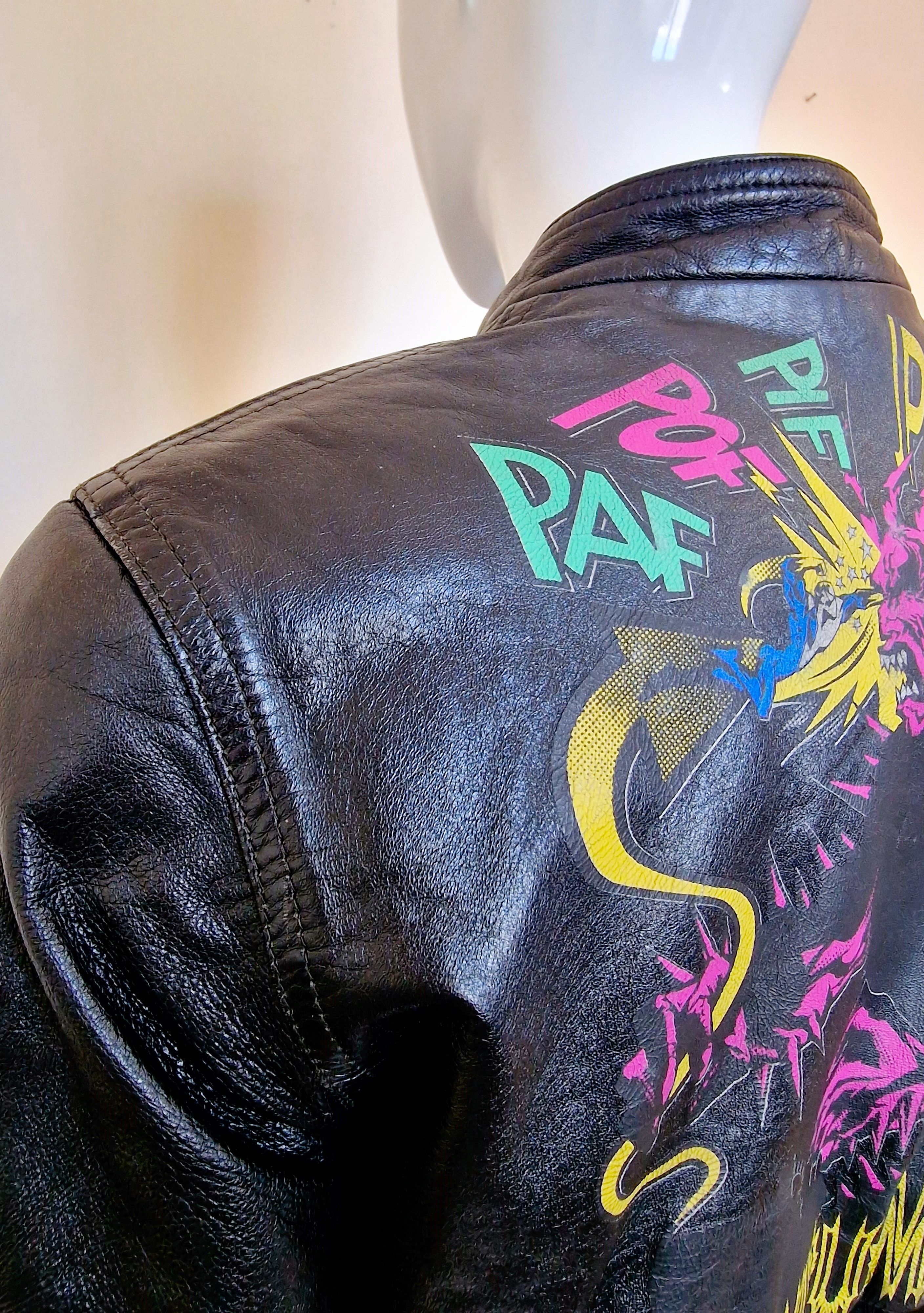 Jean Paul Gaultier Jean Paul Gaultier F/W 1995 Virus Leather XS Small Jacket Size S / US 4 / IT 40 - 7 Thumbnail