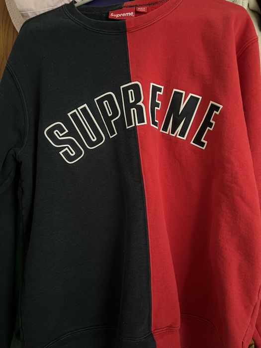 Supreme best sale split crewneck