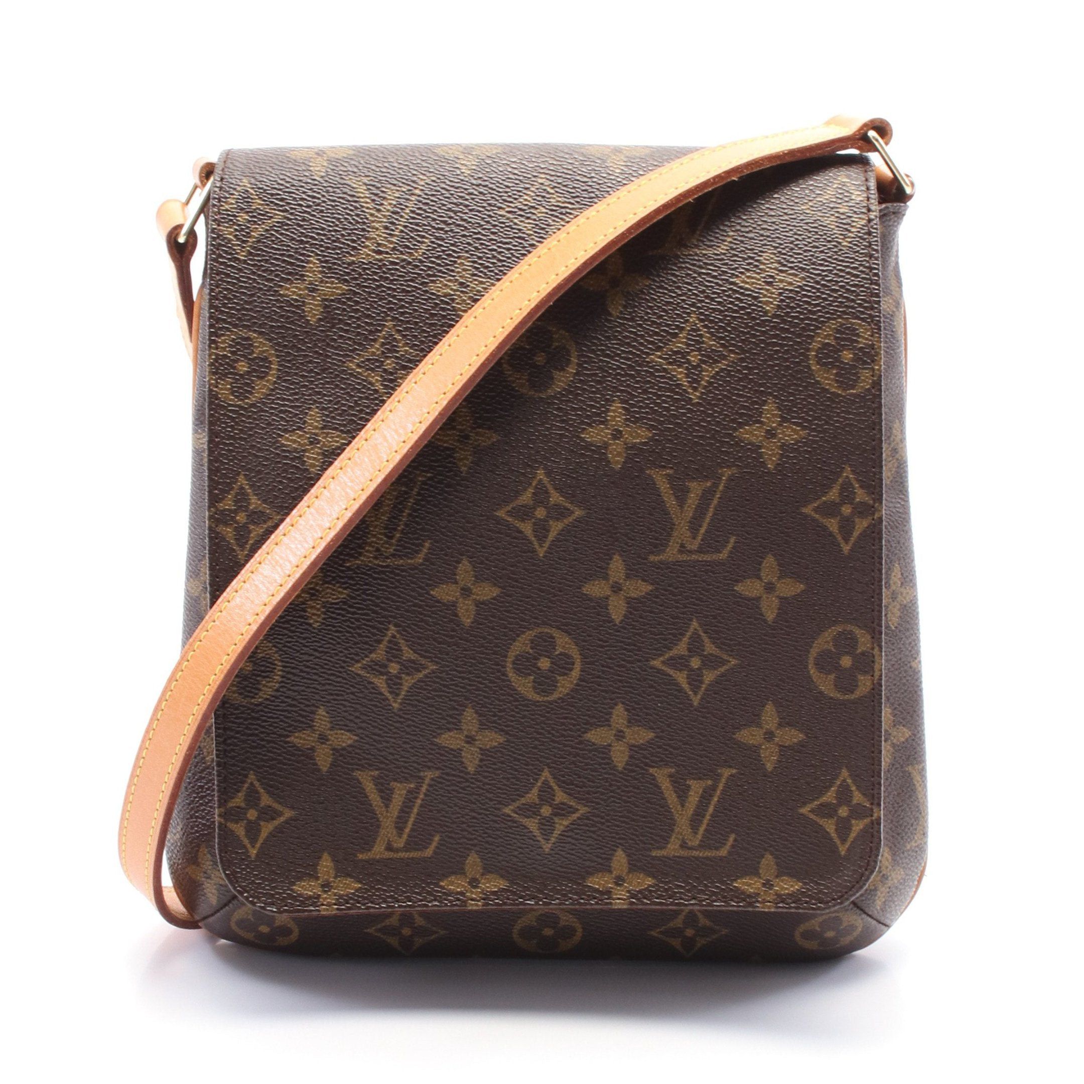 Louis Vuitton Louis Vuitton Musette Salsa Short Strap Monogram Shoulder Bag Leather Brown Size ONE SIZE - 1 Thumbnail