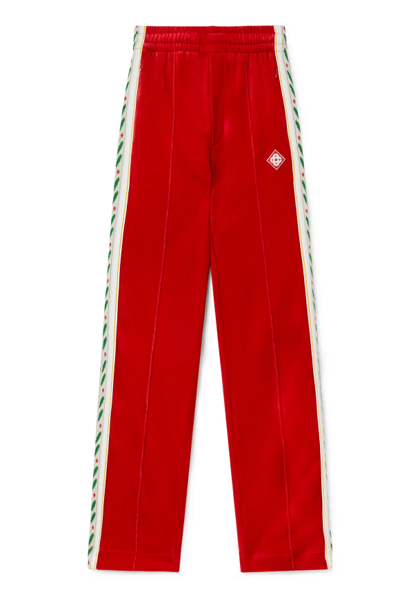 Casablanca BNWT SS23 CASABLANCA VELOUR LAUREL TRACK PANTS XL Size US 36 / EU 52 - 10 Thumbnail