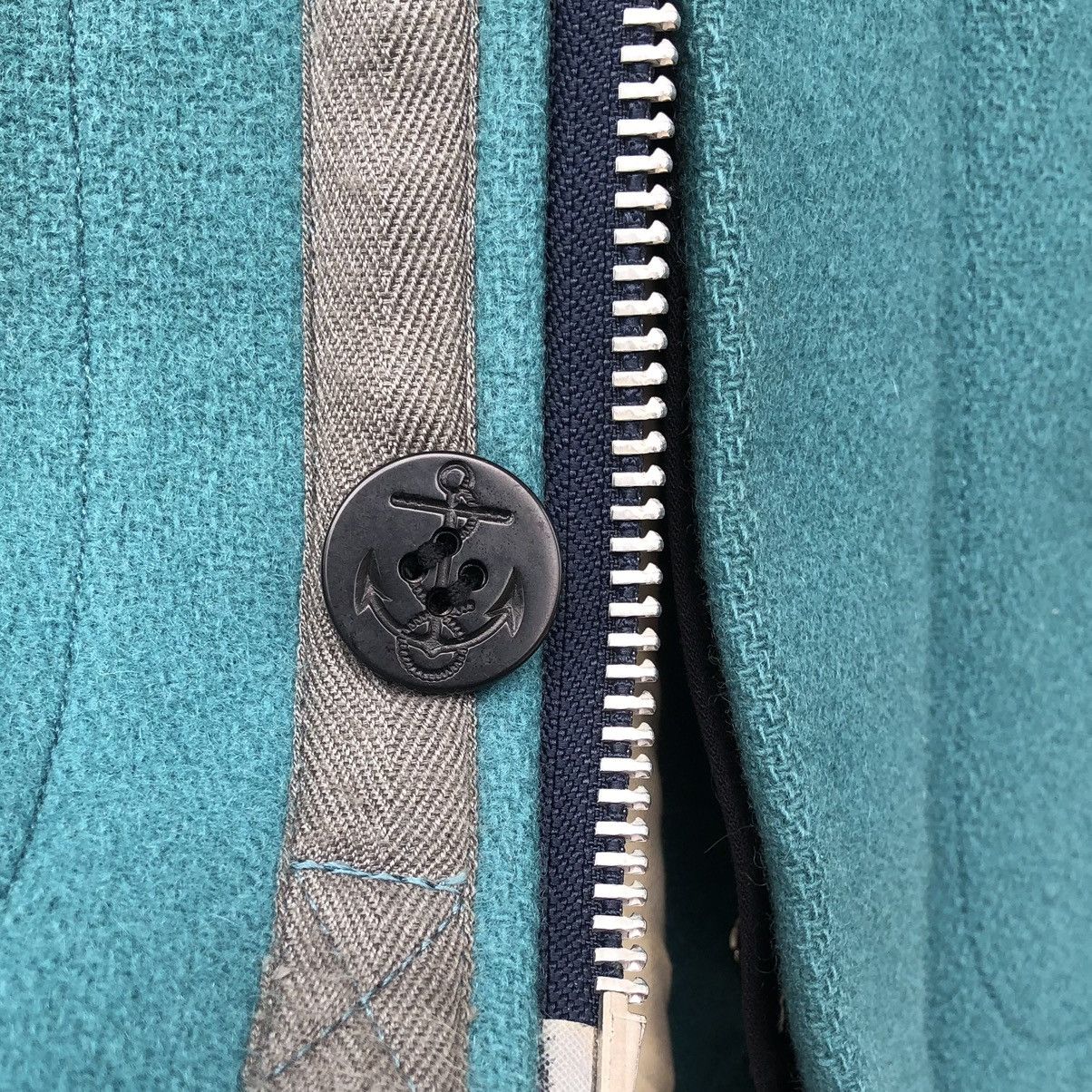 Vintage Ocean Union Work Uniform Wool Hoodie Jacket 🇯🇵