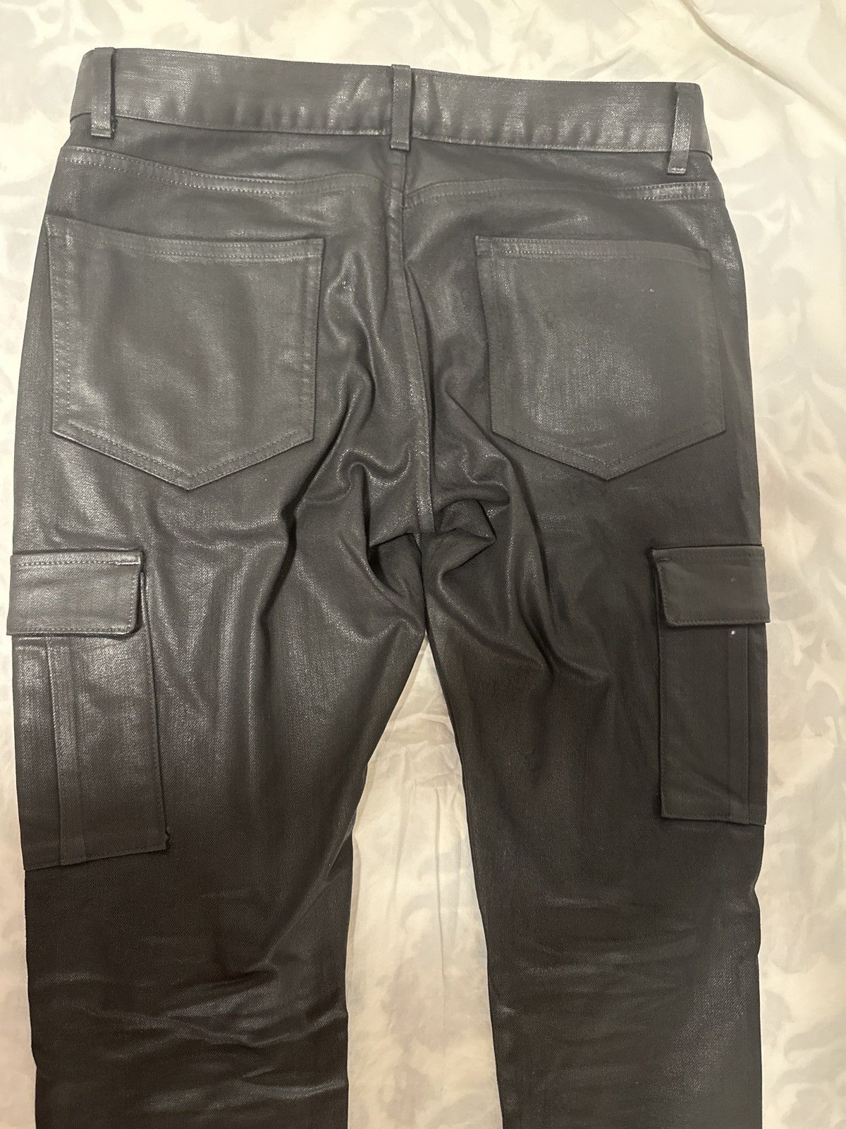 Other Lleru black waxed cargo denim Size US 32 / EU 48 - 3 Thumbnail