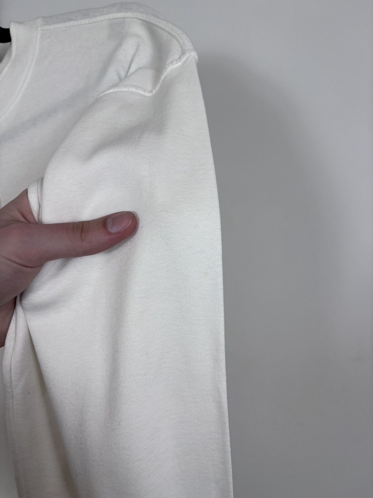 Schott Vintage Schott NYC Men’s White Long Sleeve Henley T-Shirt Size US M / EU 48-50 / 2 - 10 Thumbnail