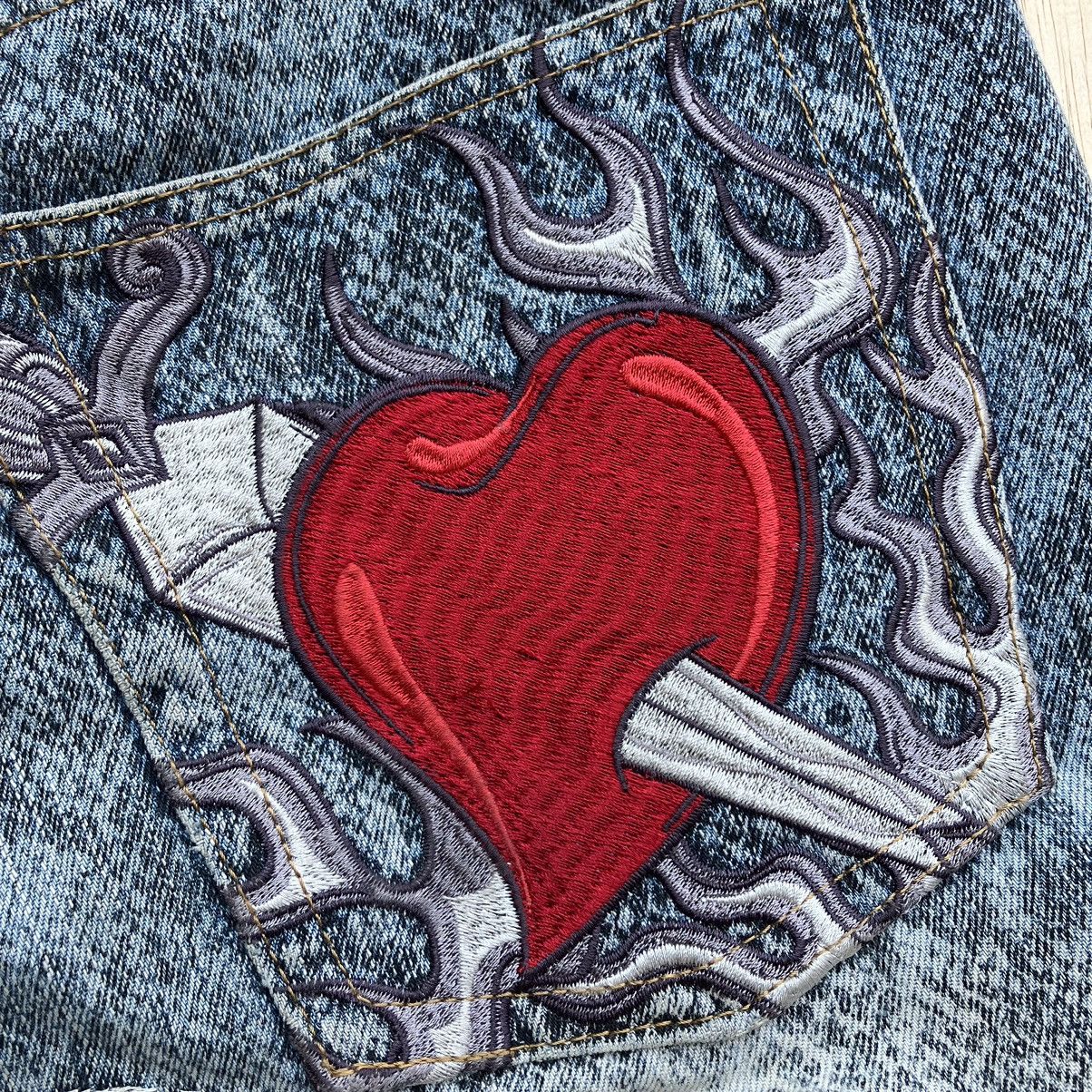 Japanese Brand COOL DRIVE STRIKER CAMO SNAKE EMBROIDERED DENIM Size US 34 / EU 50 - 2 Thumbnail