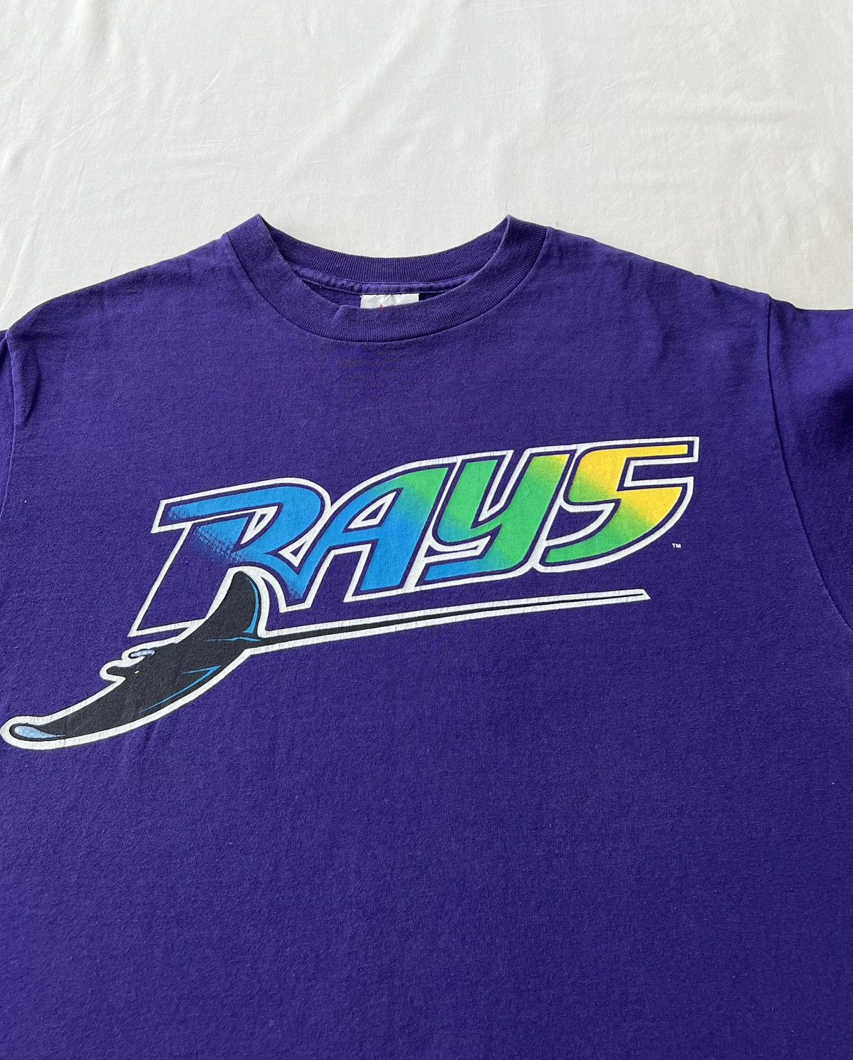 MLB Vintage Tampa Bay Rays Devil MLB Majestic T-shirt Size US L / EU 52-54 / 3 - 5 Thumbnail