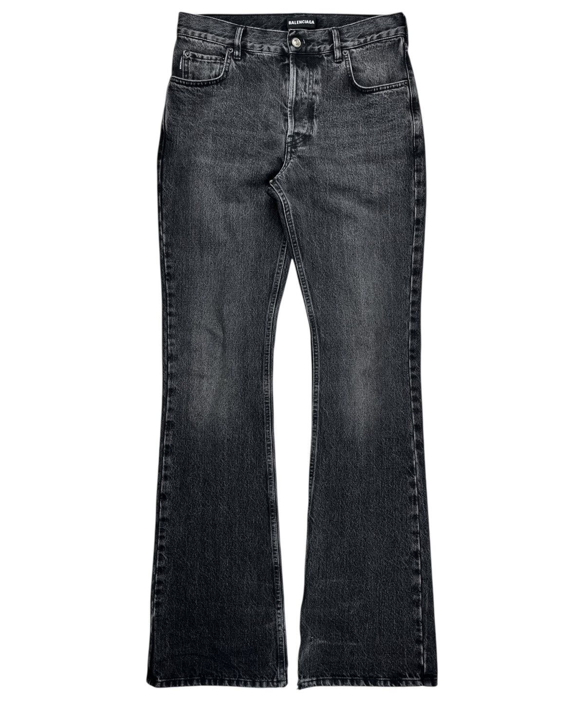 Balenciaga Balenciaga 22AW show style Flared flared black denim