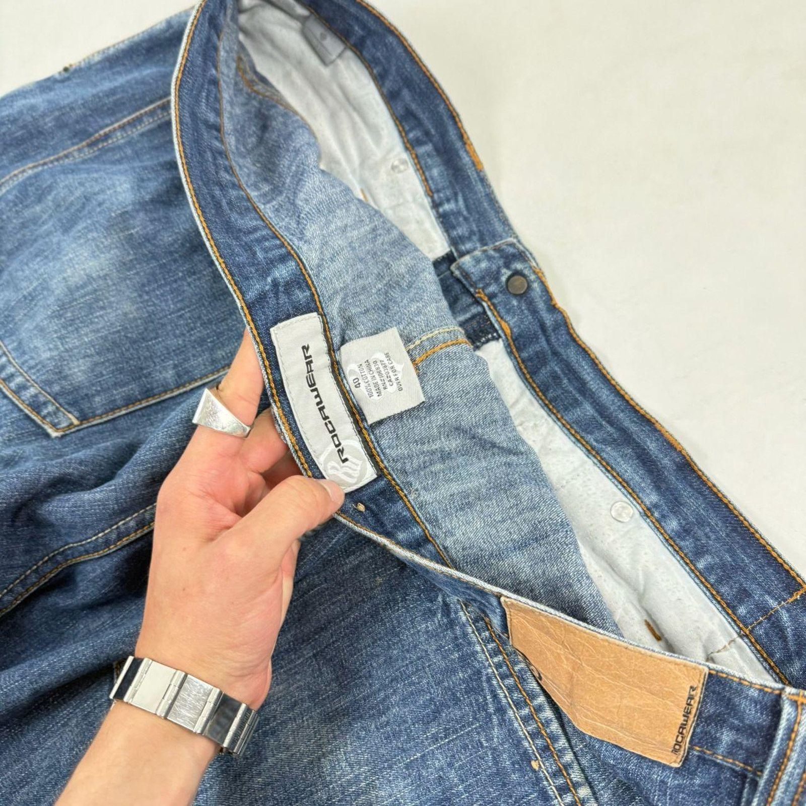 Japanese Brand × Rocawear × Vintage Vintage grunge archive baggy wide leg y2k skater rare jeans Size US 40 / EU 56 - 6 Thumbnail