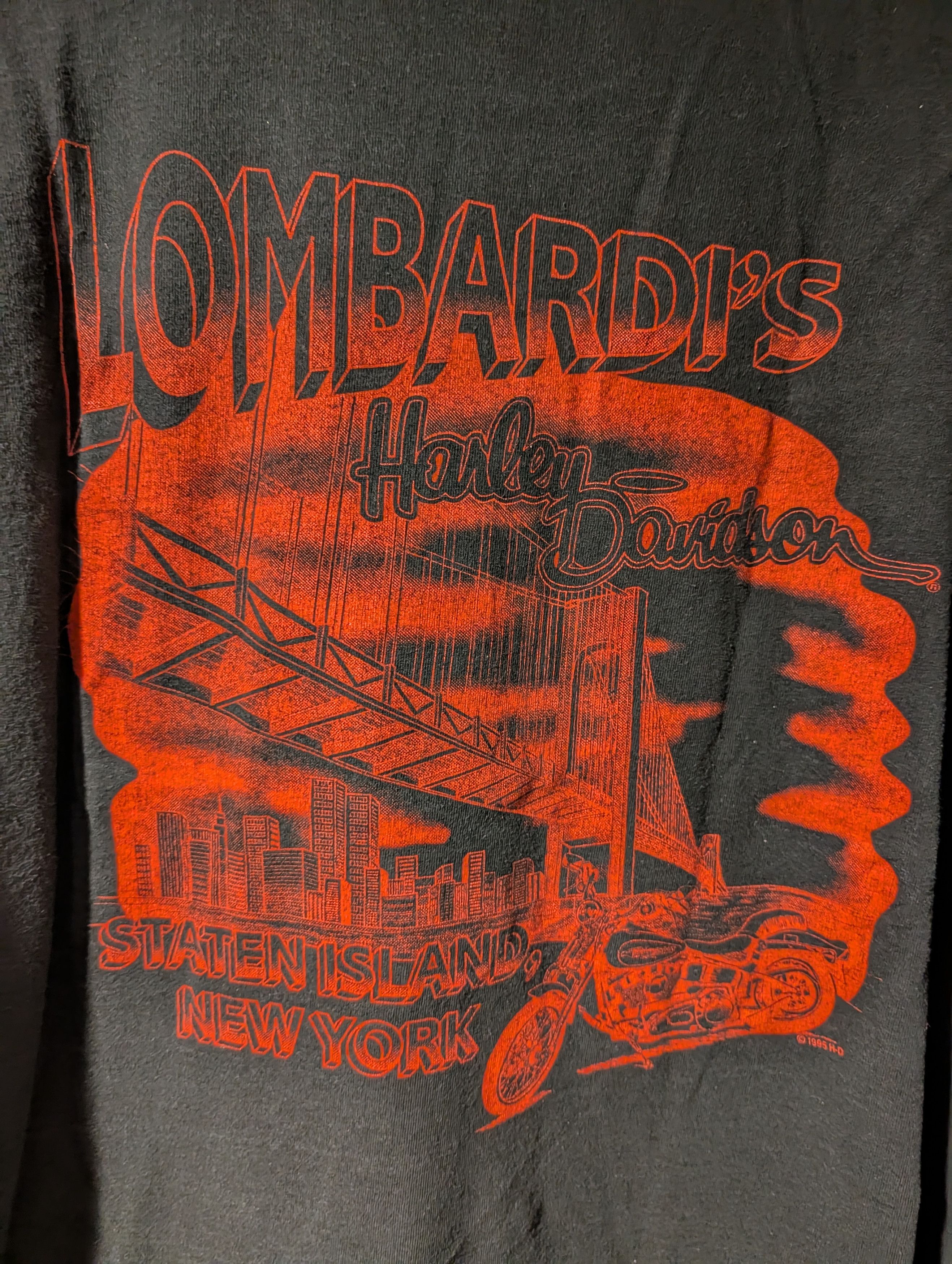 Harley Davidson VTG Harley Davidson Brute Force Staten NY T-Shirt Lombardi’s Size US XXL / EU 58 / 5 - 7 Thumbnail