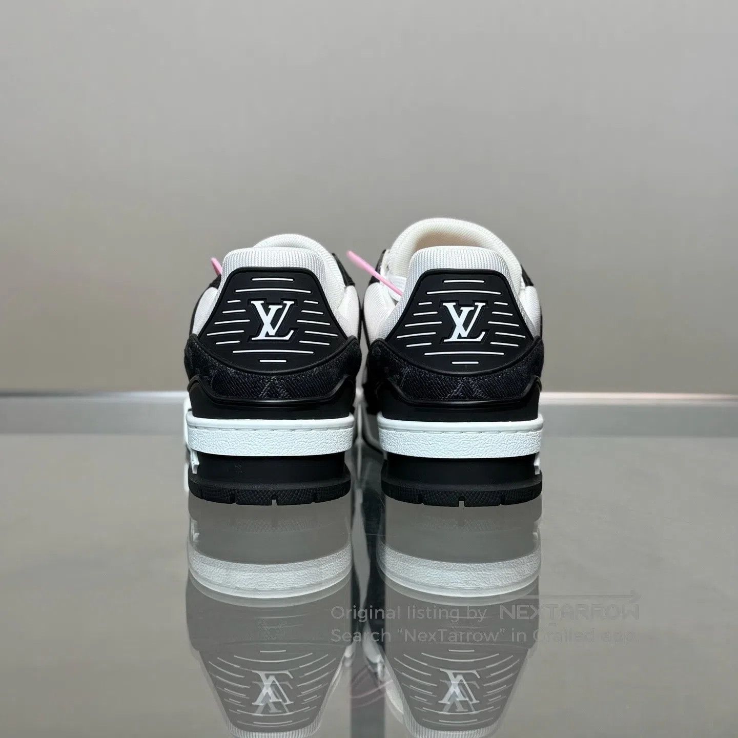 Louis Vuitton Louis Vuitton Trainer Black and White Jeans shoes Size US 6 / IT 36 - 4 Thumbnail