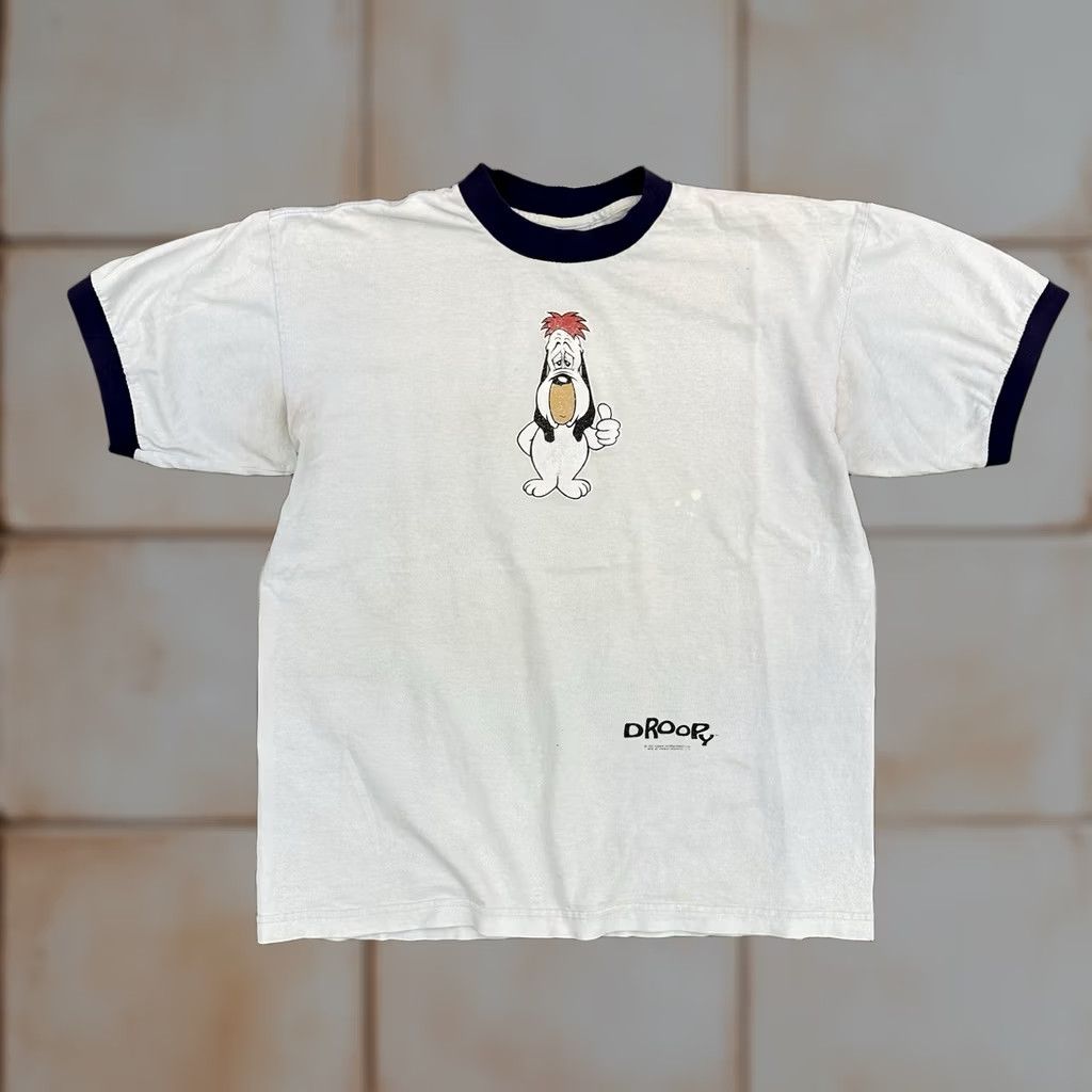 Vintage VINTAGE 1996 Droopy Master Detective Cartoon Network Distressed Blue Shirt L Shirt Unisex Adults 90s USA Cartoon Mens Womens Boys Girls Size US L / EU 52-54 / 3 - 1 Thumbnail