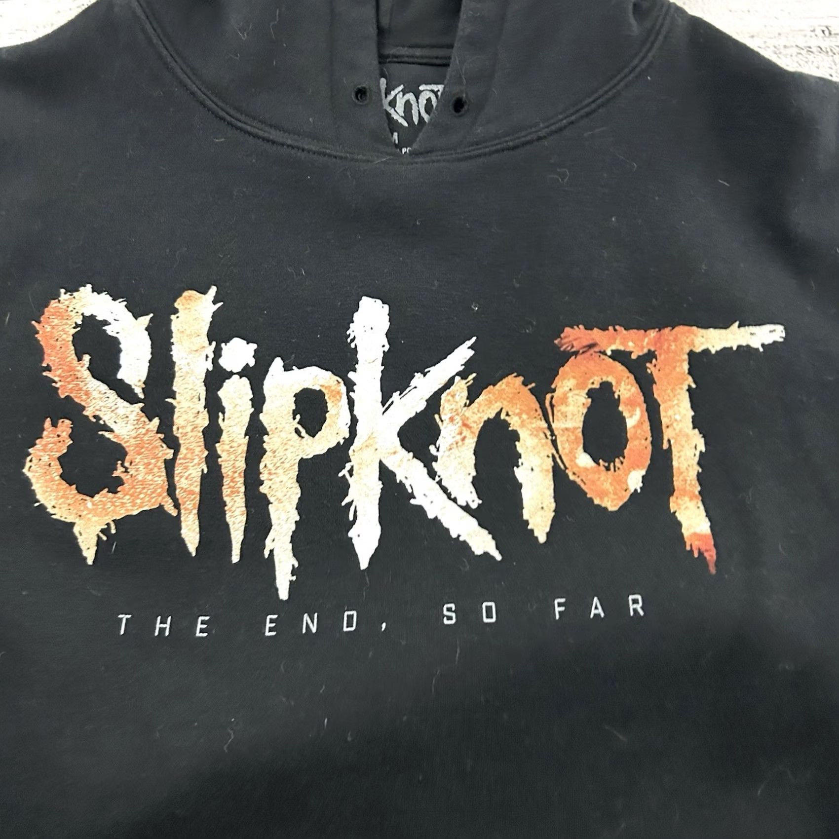 Vintage Slipknot The End So Far Pullover Hoodie Sweatshirt Men's M Black Size US M / EU 48-50 / 2 - 2 Thumbnail