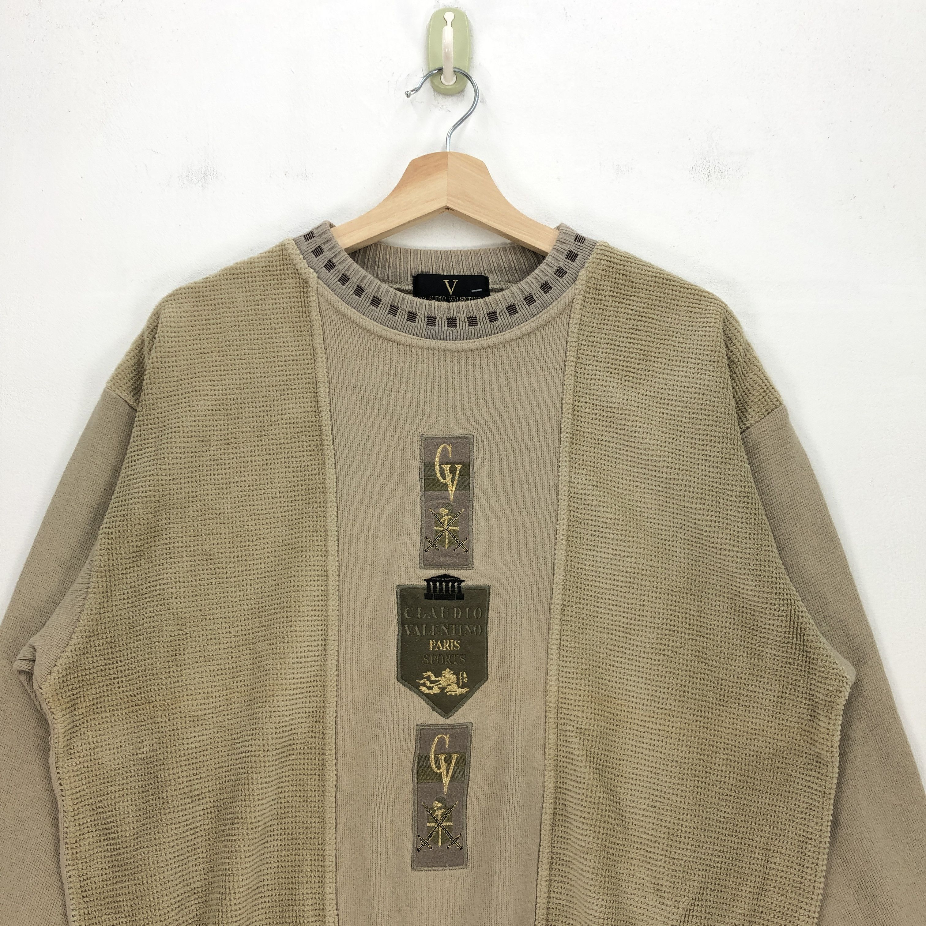 Valentino Vintage Cloudio Valentino Sweatshirt Sweater Jumper Size US L / EU 52-54 / 3 - 2 Thumbnail