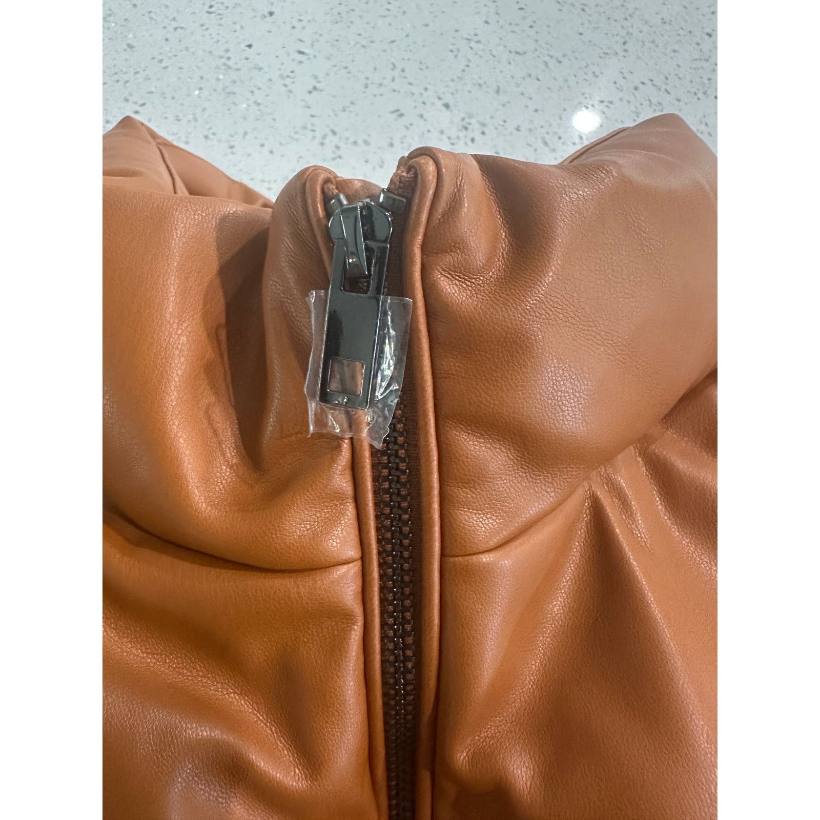 Other NWT Staples by The Drop Women's Priscilla Leather Puffer 3XL Size 3XL / US 20-22 - 2 Thumbnail
