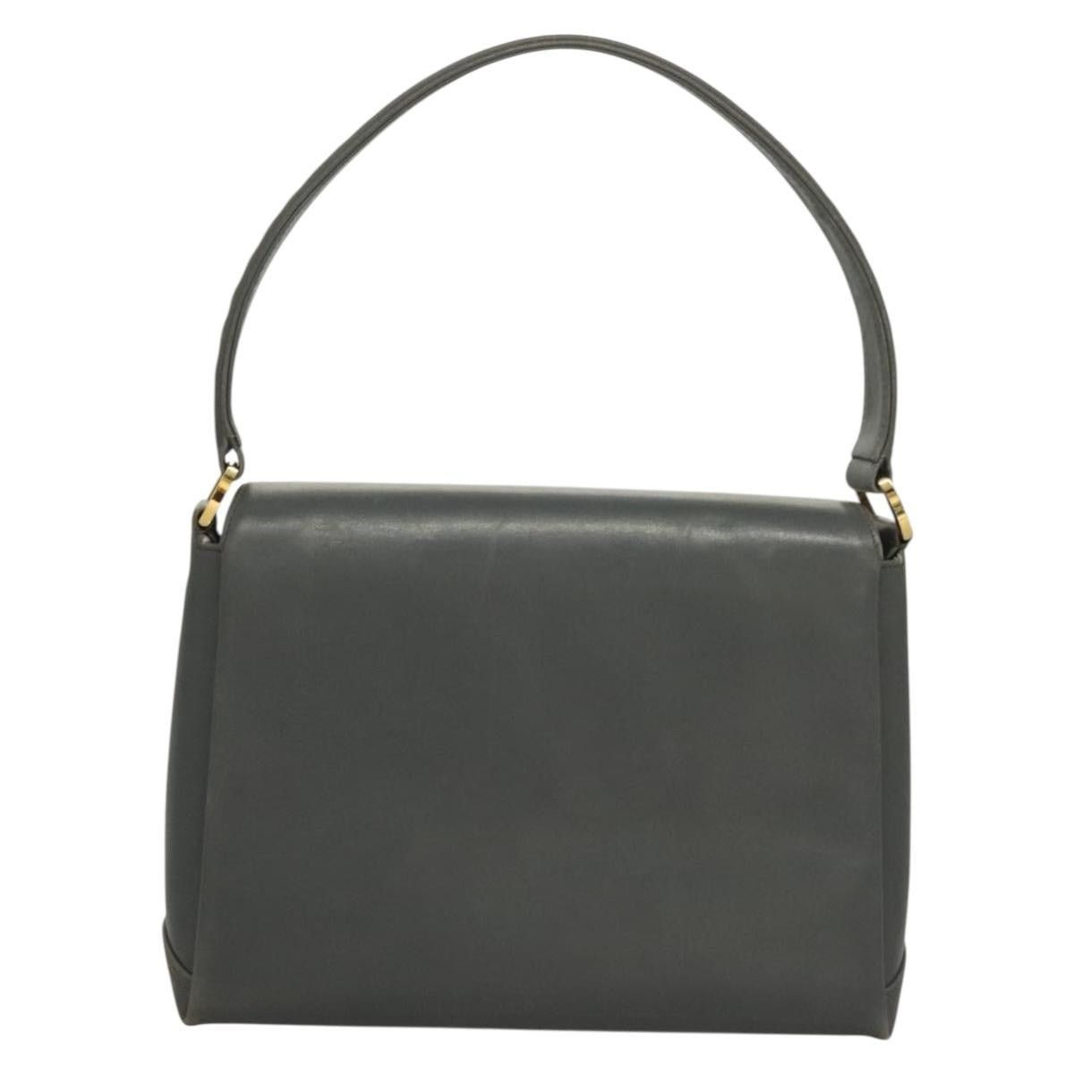 Gucci GUCCI Hand Bag Leather Gray Silver Size ONE SIZE - 3 Thumbnail