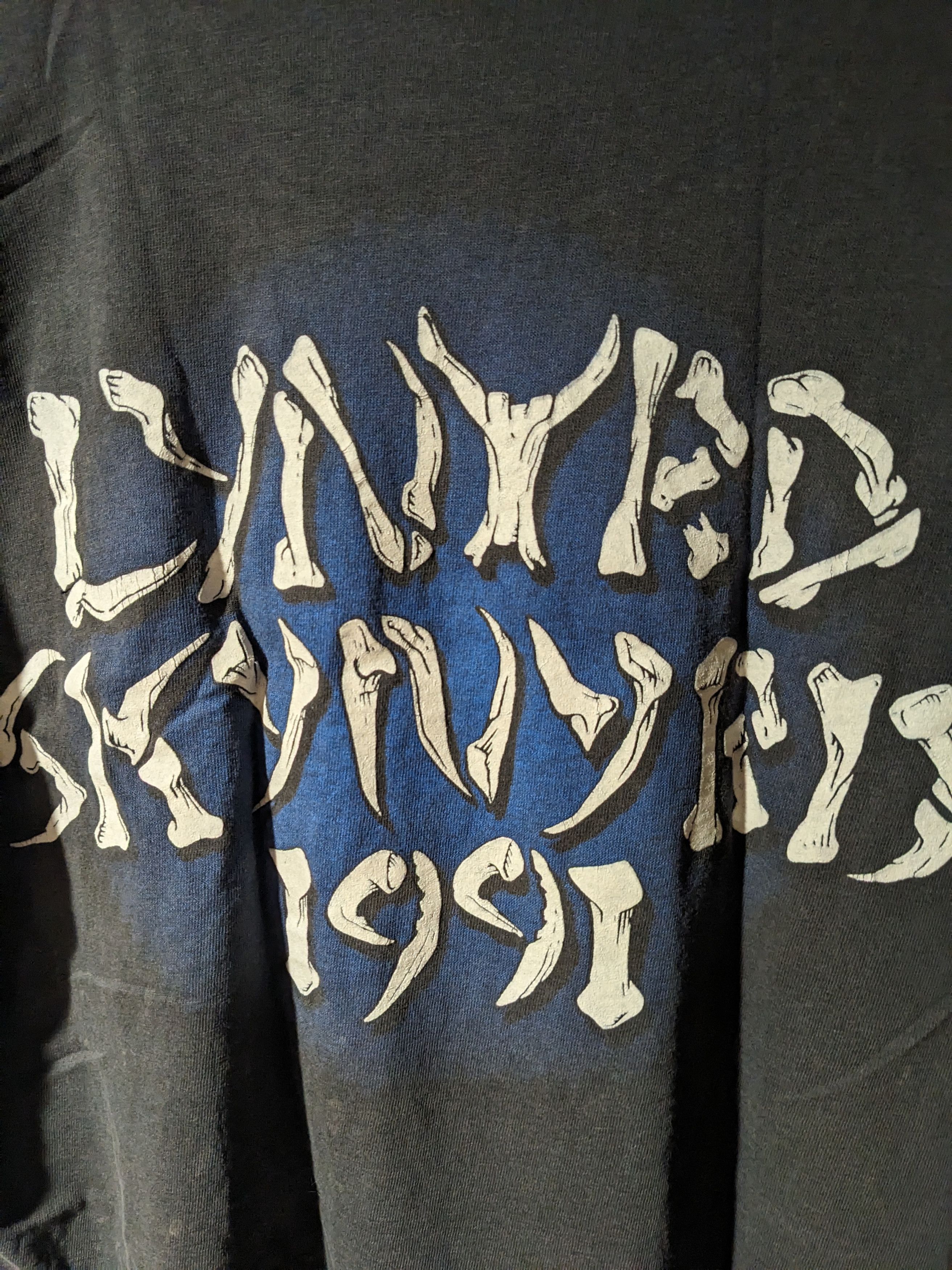 Vintage 1991 Lynyrd Skynyrd DISTRESSED Black Medium T-Shirt