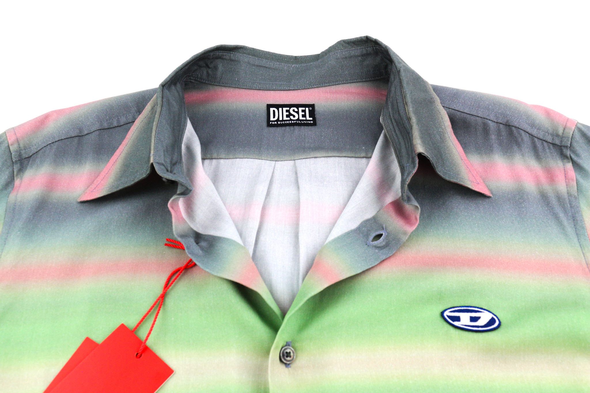 Diesel S-TUCKER-STRIPE L Patterned Buttoned 40498 Size US L / EU 52-54 / 3 - 4 Thumbnail