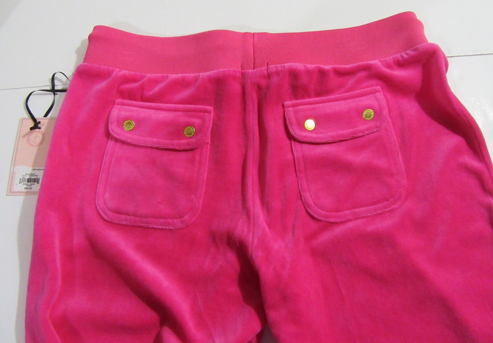 Juicy Couture Jeans Juicy Couture Velour Sweatpants Pink with Bling Sequins NWT Size 32" / US 10 / IT 46 - 5 Thumbnail