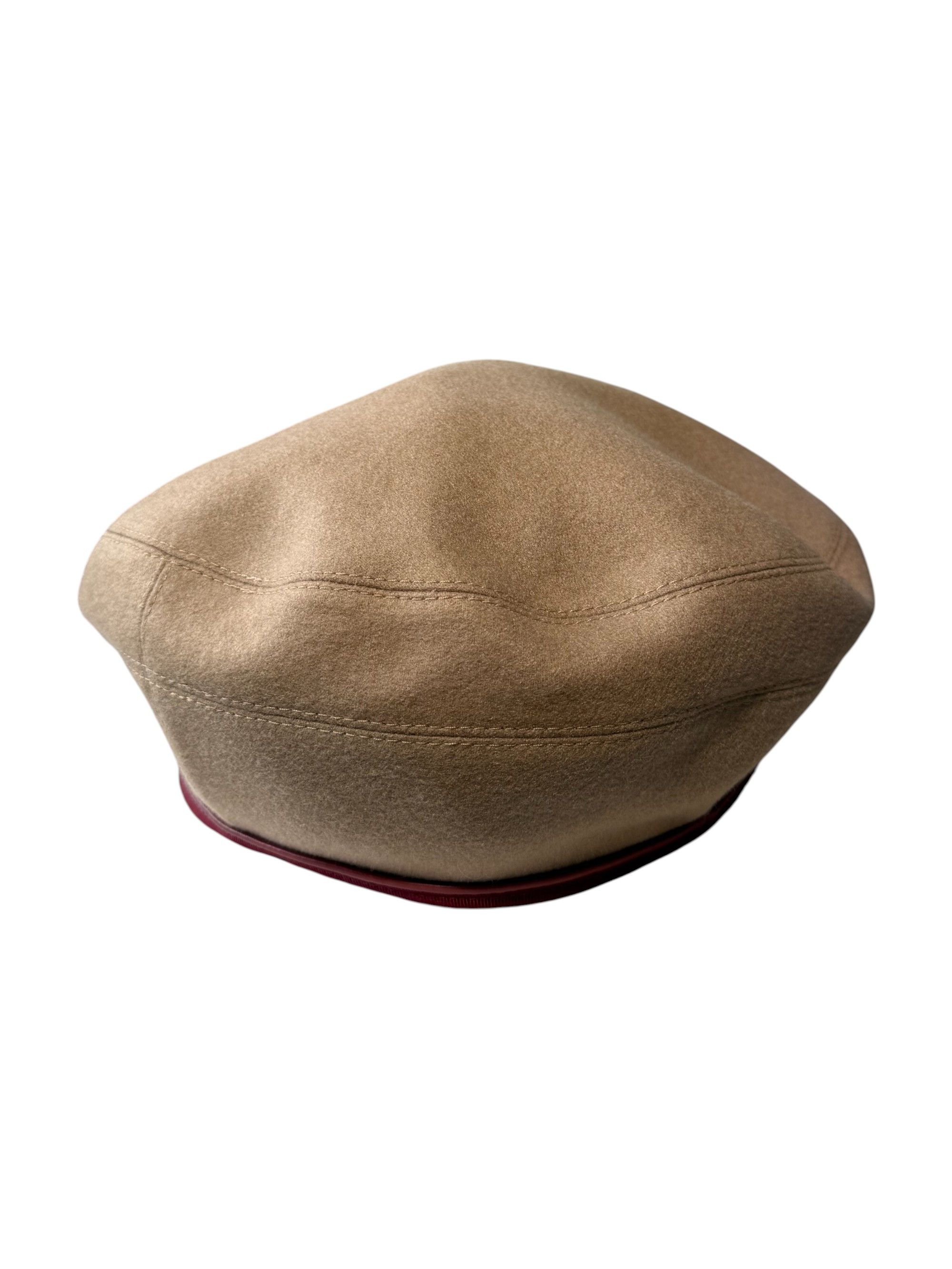 Hermes Hermes Camel Cashmere Saint Honore Serie Beret Size 58 Size ONE SIZE - 7 Thumbnail