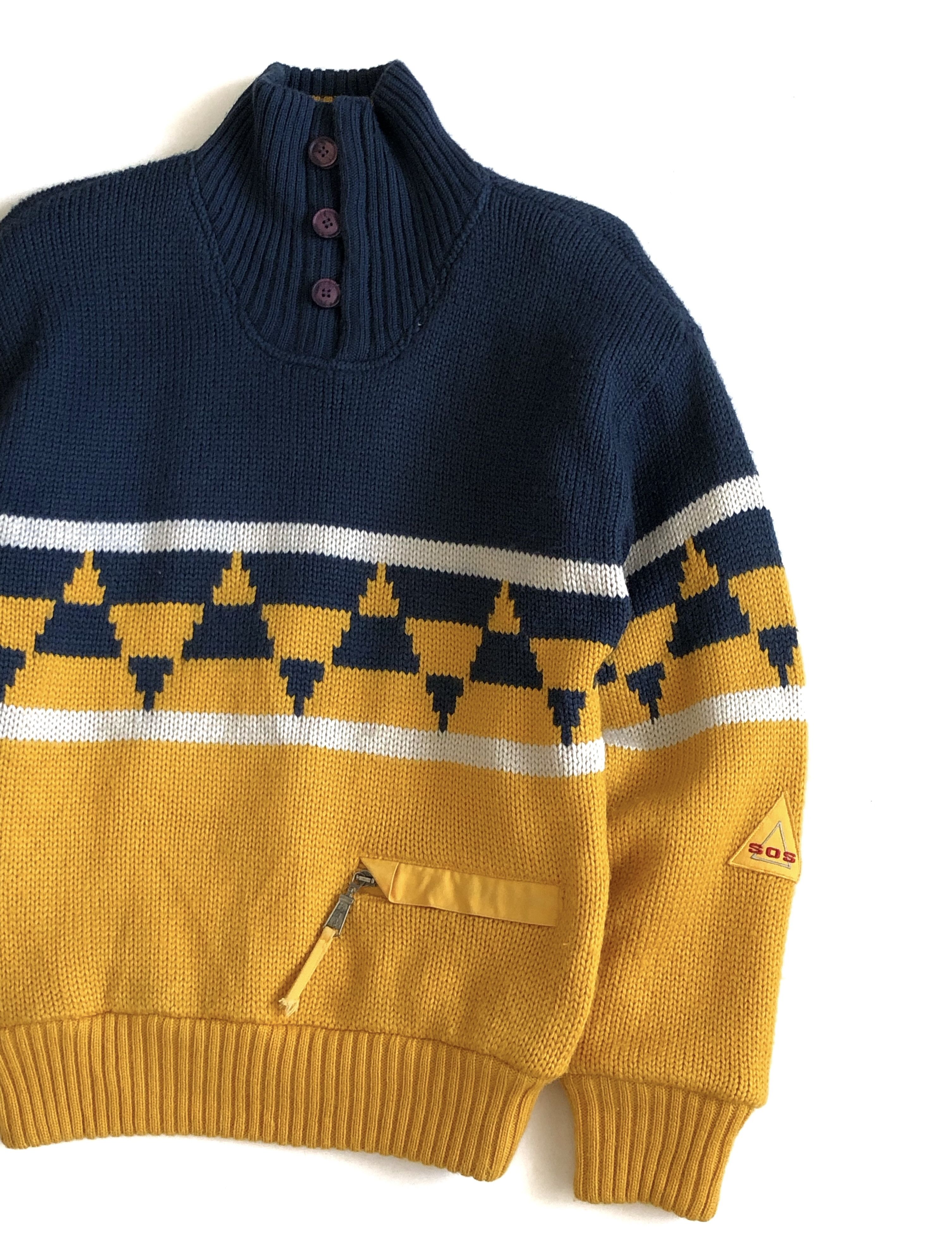 Vintage VINTAGE SOS SPORTSWEAR OF SWEDEN WOOL KNIT PULLOVER SWEATER Size US S / EU 44-46 / 1 - 3 Thumbnail