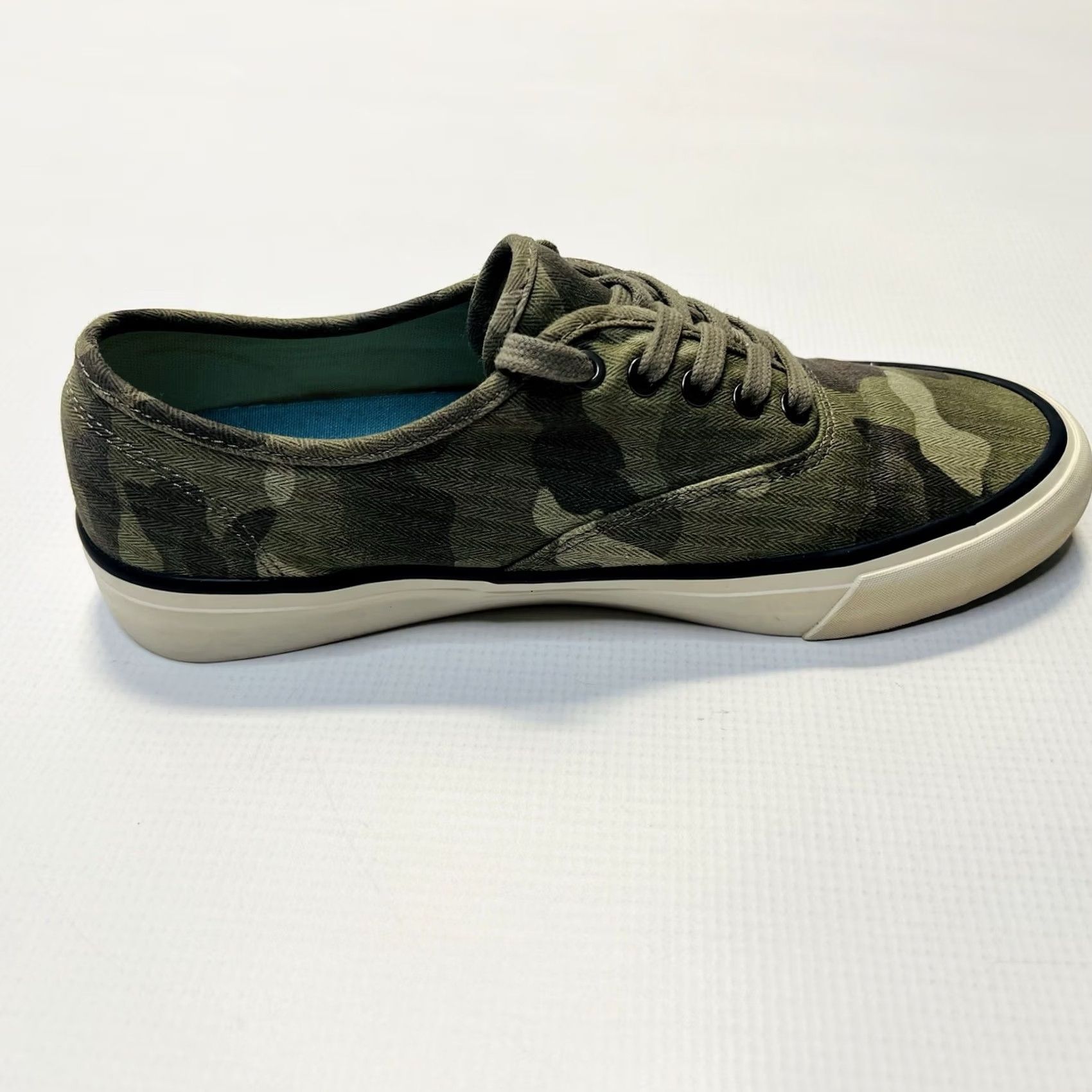 SeaVees Seavess Legend Sneakers Womens 8.5 Saltwash Herringbone Twill Camo Lace Up Size US 9 / IT 39 - 3 Thumbnail