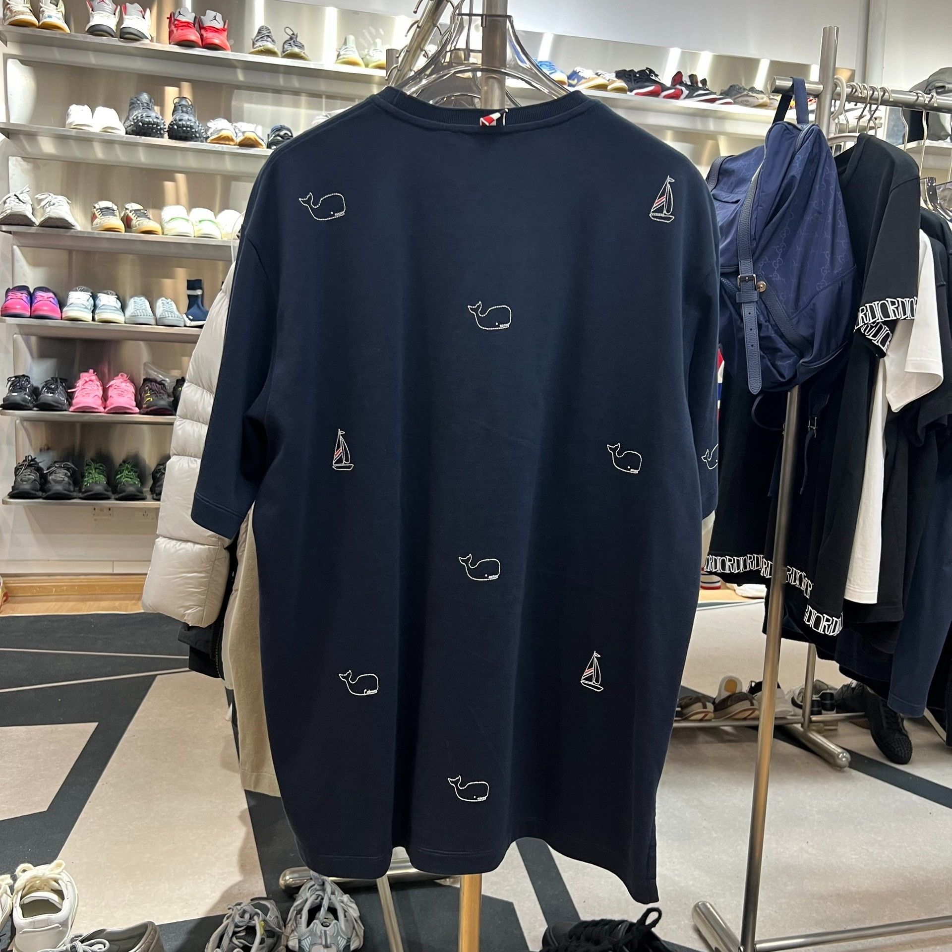 Thom Browne Thom Browne Whale Print Embroidery T-Shirt Size US XXL / EU 58 / 5 - 3 Thumbnail