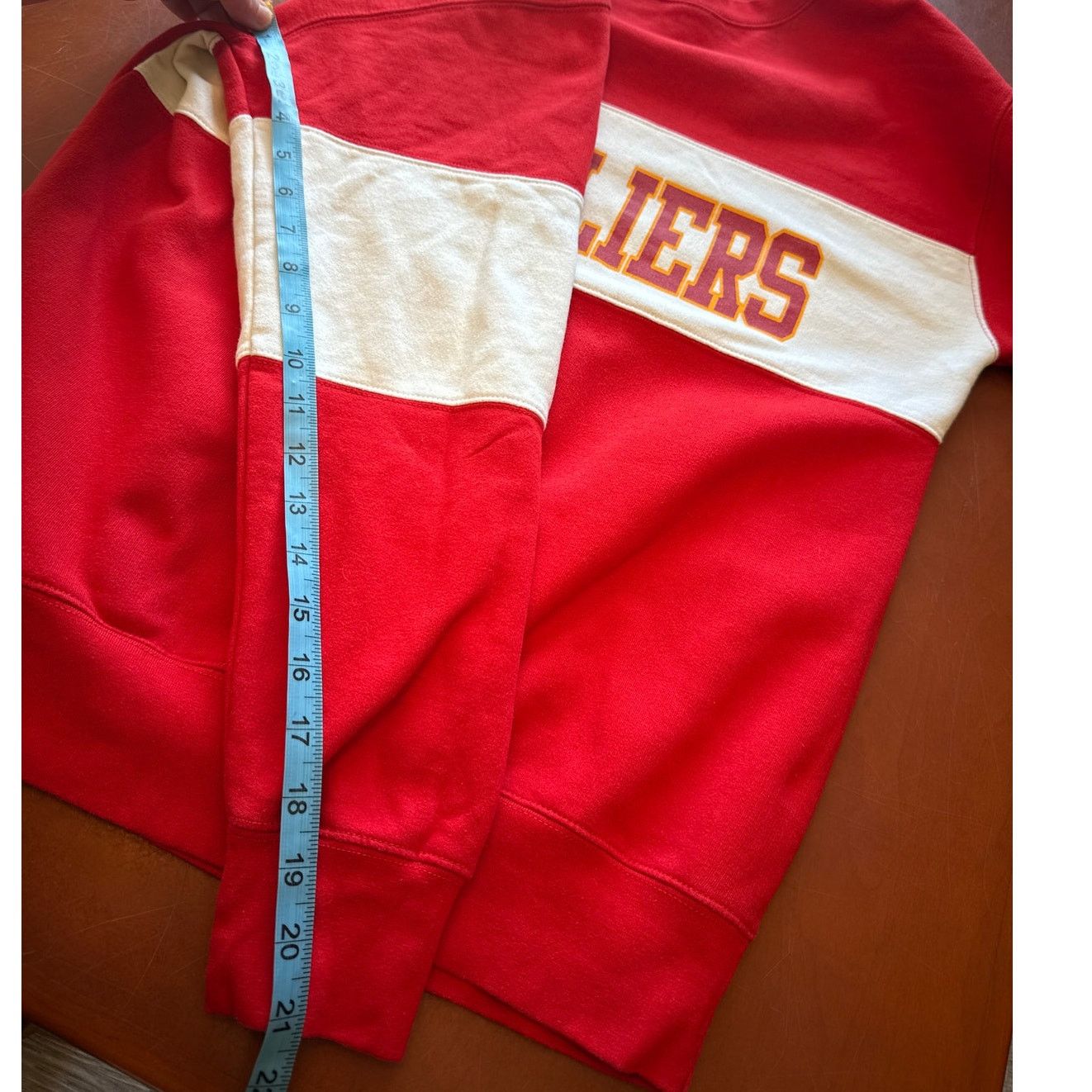 Other Vintage Cavaliers Sweatshirt Red & White Stripe Retro Sports Size US M / EU 48-50 / 2 - 7 Thumbnail