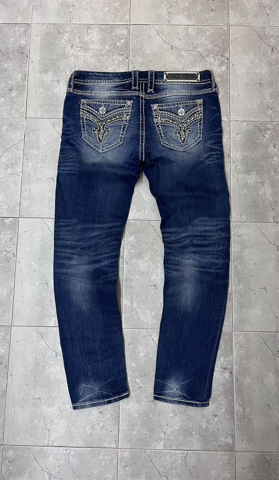 Rock Revival Daray skinny y2k jeans crazy embroidery
