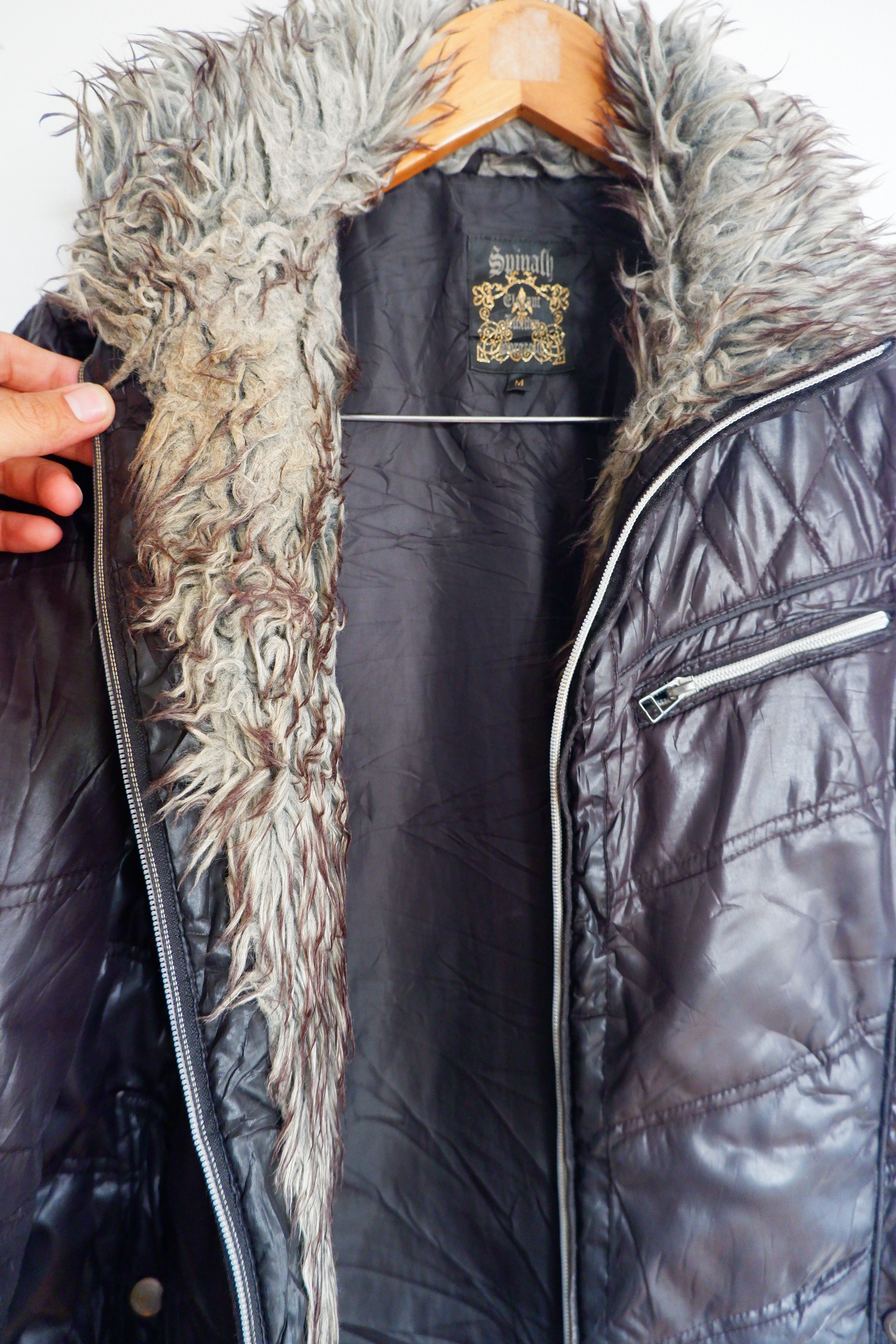 Tornado Mart Spinach Padded Fur Jacket Size US M / EU 48-50 / 2 - 7 Thumbnail
