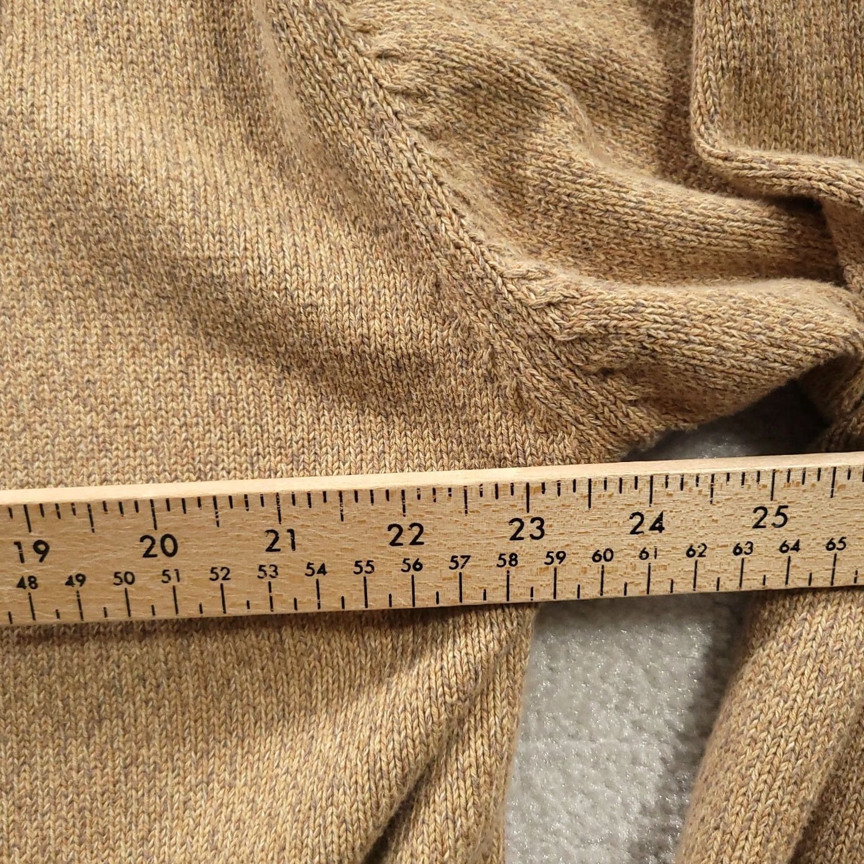 Vintage Northern Isles Sweater Mens 2XL Beige V-Neck 100% Cotton Pullover Knit Shirt Size US XXL / EU 58 / 5 - 4 Thumbnail