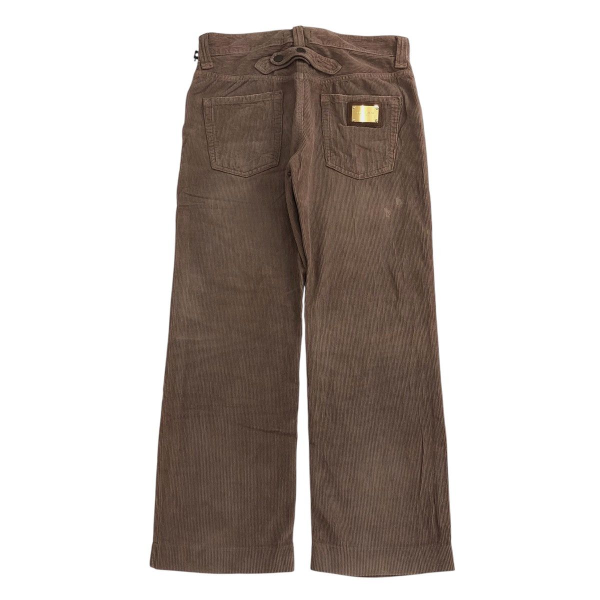 Designer × Dolce & Gabbana × Vintage Vintage Dolce & Gabbana 20 Loose Corduroy Distressed Pants Size US 32 / EU 48 - 1 Thumbnail