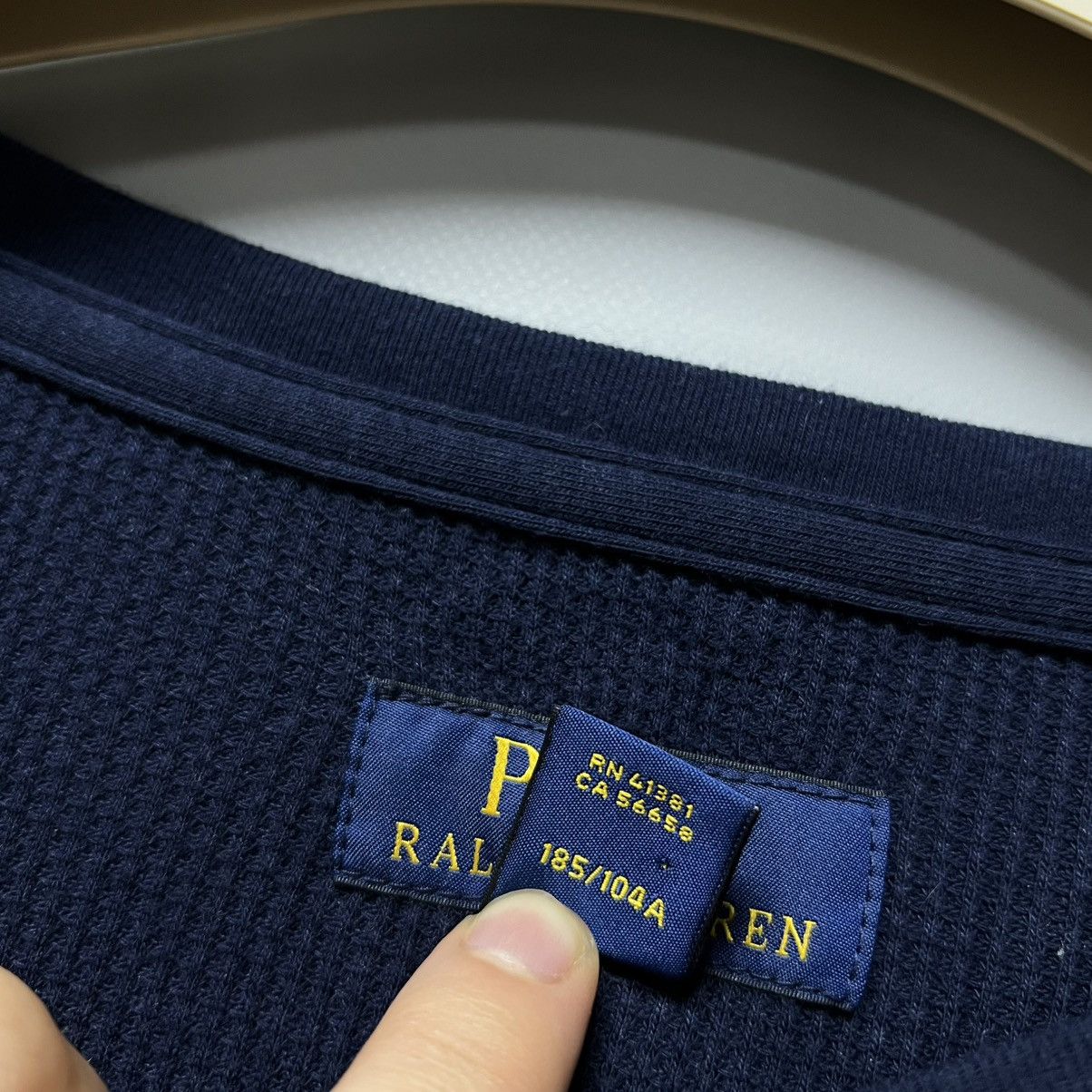 Polo Ralph Lauren Polo Ralph Lauren Waffle Knit Lightweight Sweater Shirt XL Size US XL / EU 56 / 4 - 8 Thumbnail