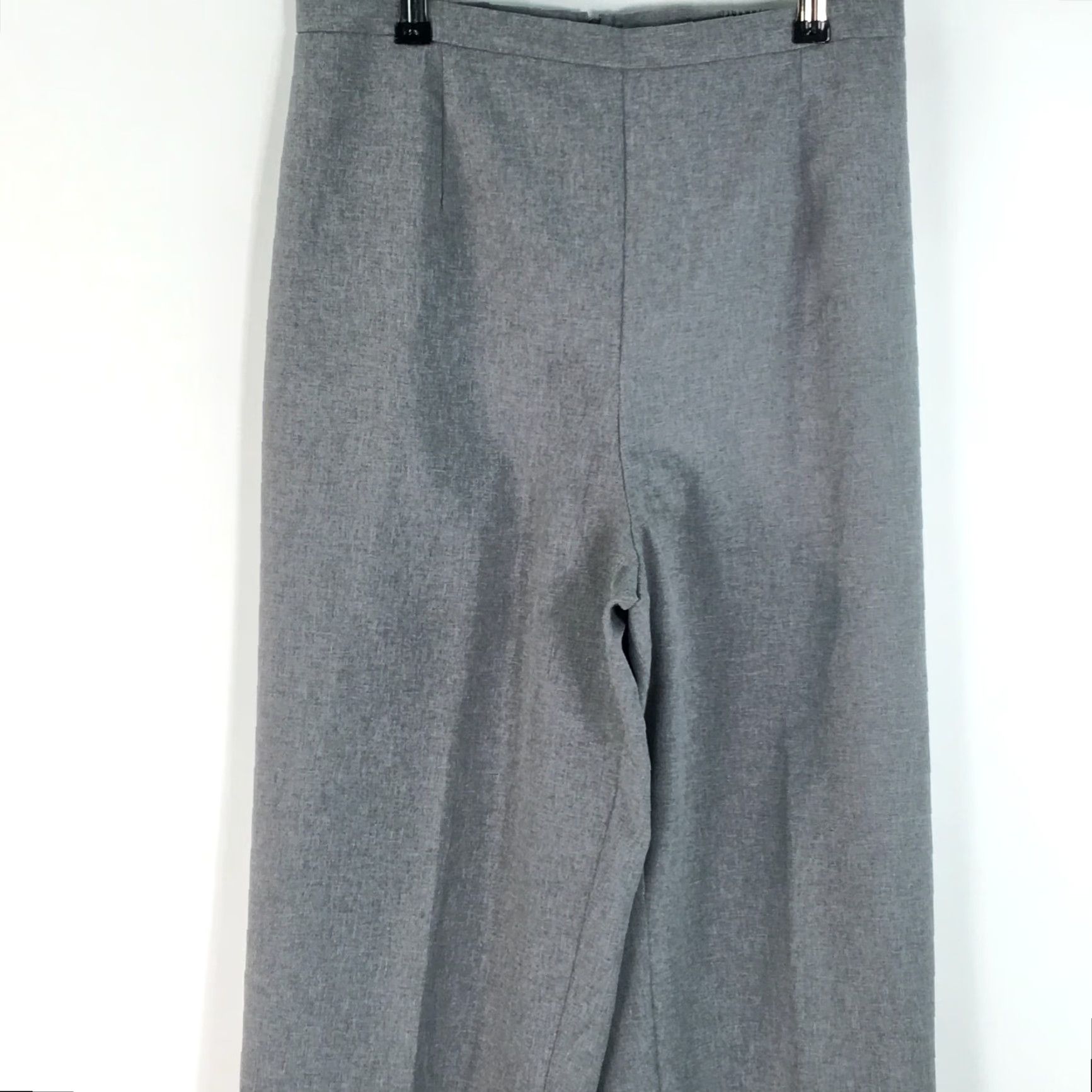 Vintage VINTAGE Womens Dress Pants Gray Back Zip 10P Petite Regular Fit Tailored Casual Women’s Pants Size 28" / US 6 / IT 42 - 3 Thumbnail
