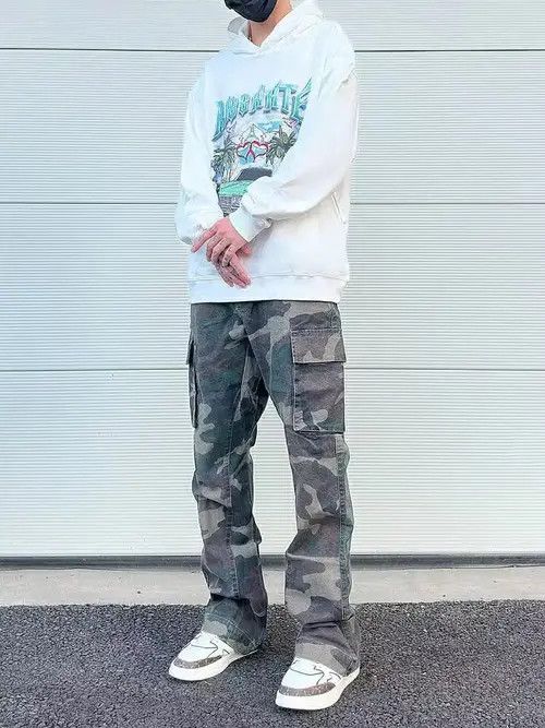 Other camo cargo flare pants Size US 32 / EU 48 - 1 Thumbnail