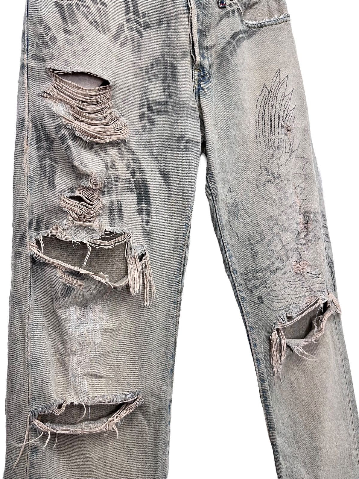 Hot Model Sex Designer Super Destroyed Ripped Blowout Mudmax Denim Size 30" / US 8 / IT 44 - 3 Thumbnail