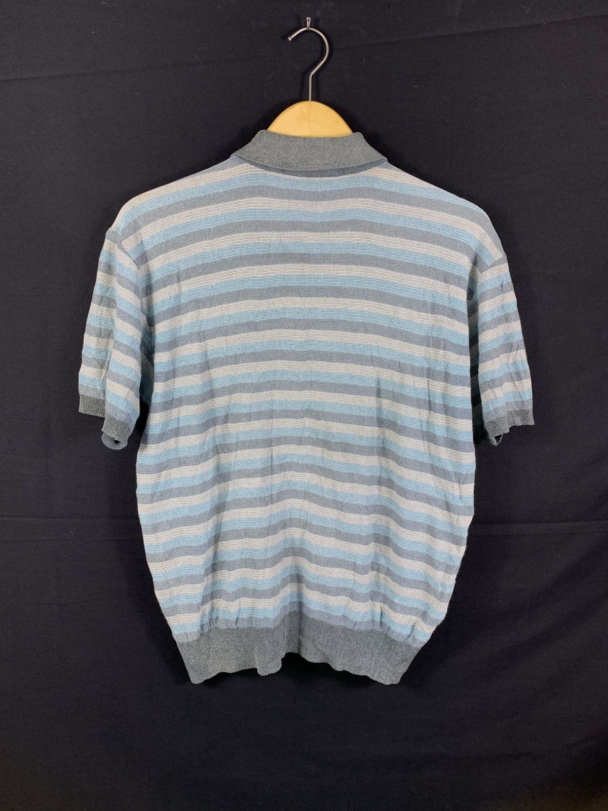 Balmain Rare Vintage 90s Balmain striped Ringer Shirt Size US M / EU 48-50 / 2 - 2 Thumbnail