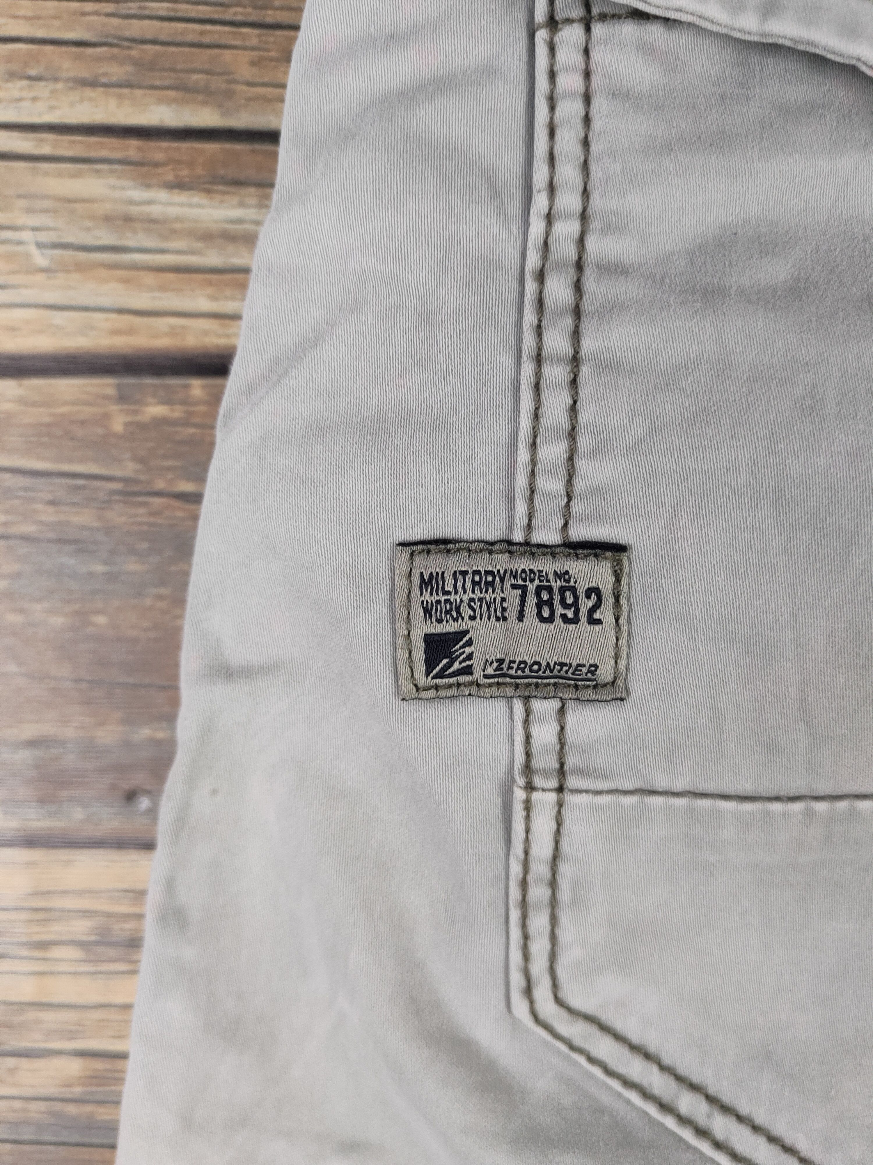 Japanese Brand DL I'z Frontier Soft Green Multipocket Cargo Pants #46-249T Size US 32 / EU 48 - 8 Thumbnail