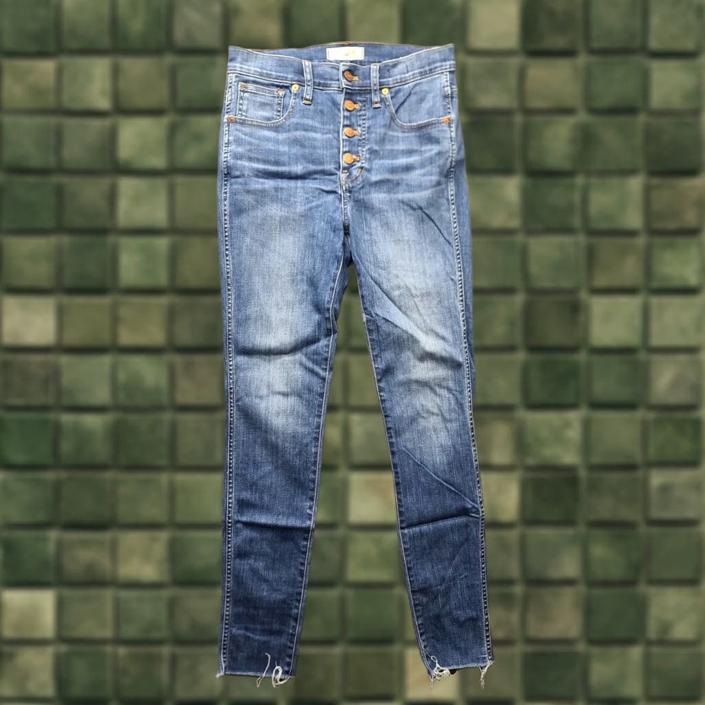 Madewell Madewell Jeans Women’s 27 Slim High Rise Skinny Button Fly Stretch Denim Blue 5-Pocket Inseam 30 Regular Women Jeans Clothing Size 27" / US 4 / IT 40 - 1 Thumbnail