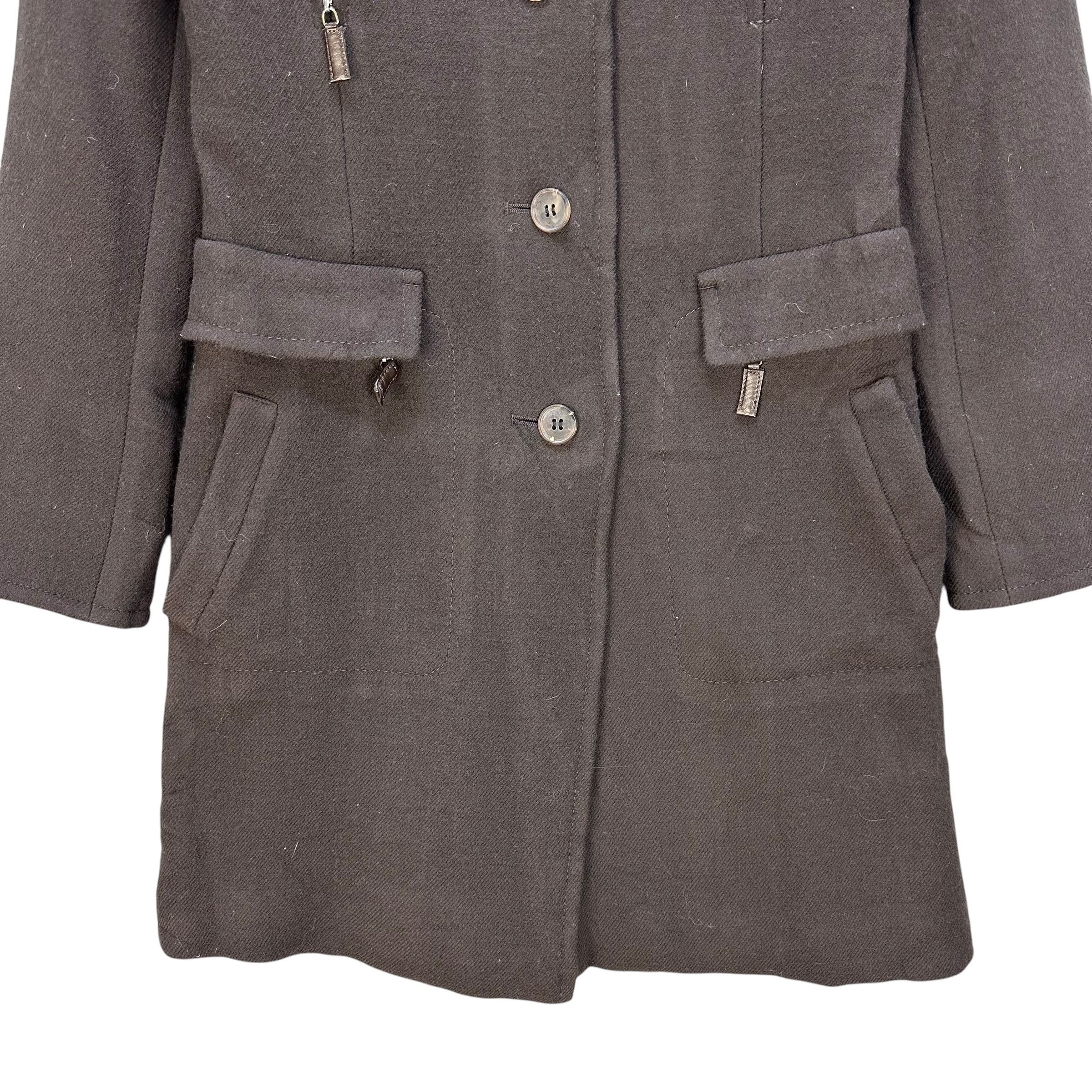Japanese Brand BODY DRESSING DELUXE Women’s Wool Coat Jacket #A64-1539 Size XXS / US 00 / IT 34 - 4 Thumbnail