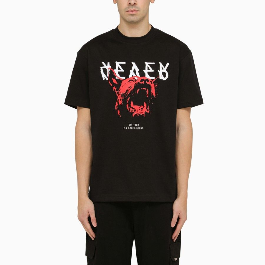 image of 44 Label Group O1D2Blof0124 T-Shirt In Black, Men's (Size Small)