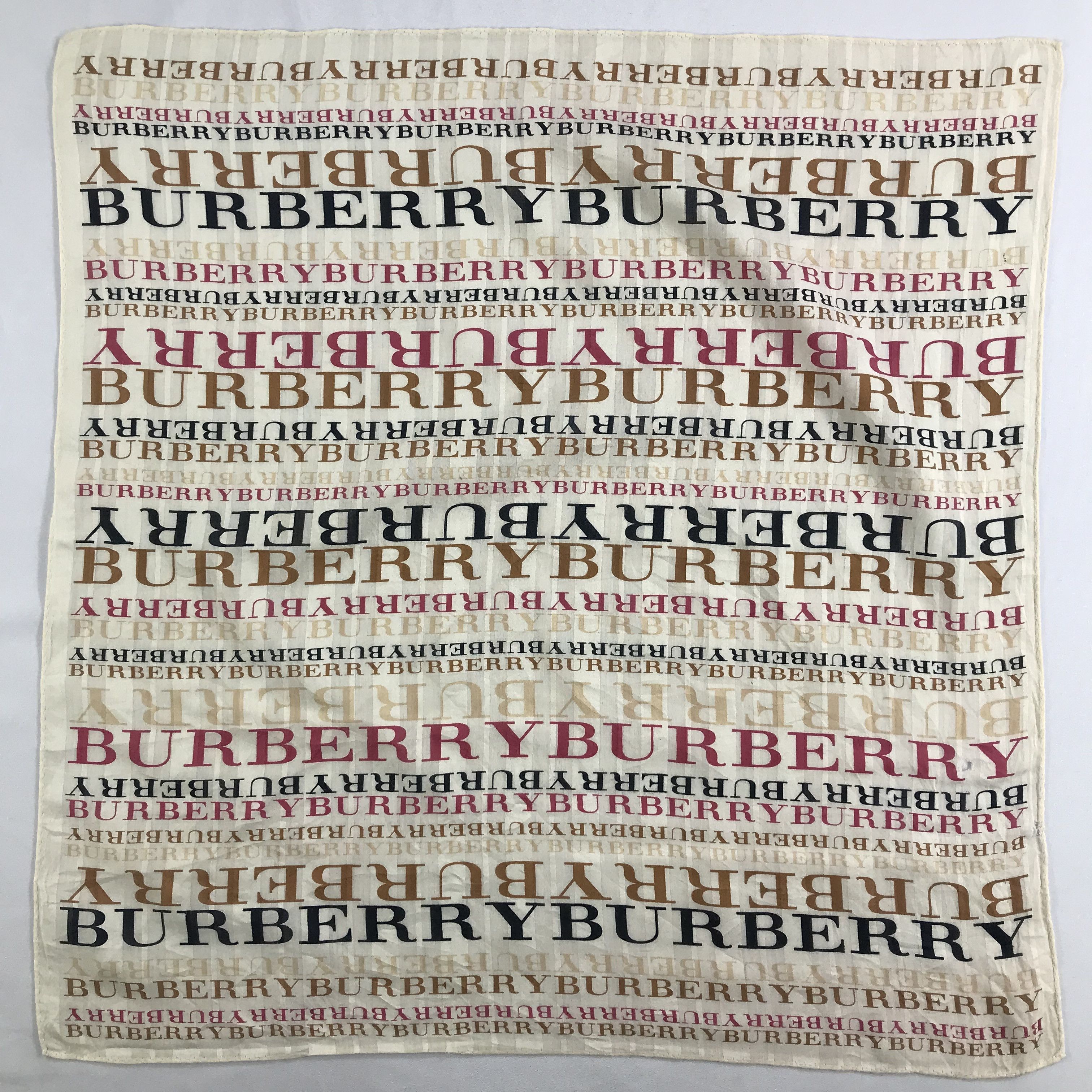 Burberry × Vintage Burberry Bandana / Handkerchief / Neckerchief - S2609 Size ONE SIZE - 1 Thumbnail