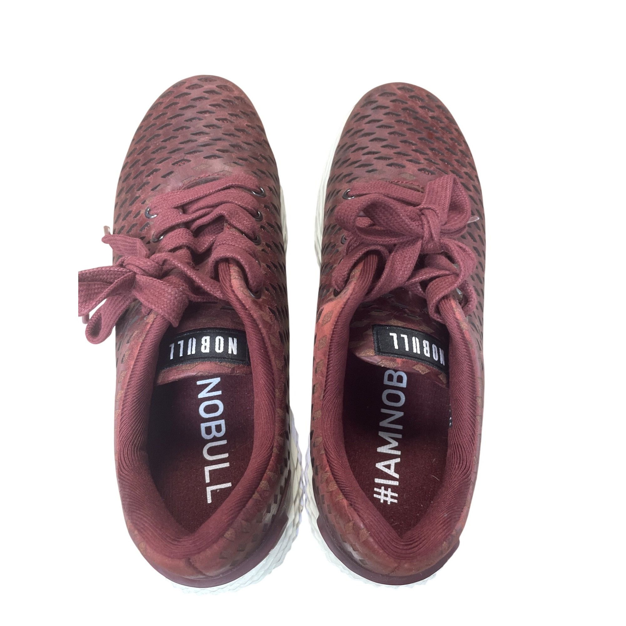 Other Nobull Mens Burgundy Knit perforated crossfit sneakers SZ 6 Size US 6.5 / EU 39-40 - 12 Thumbnail