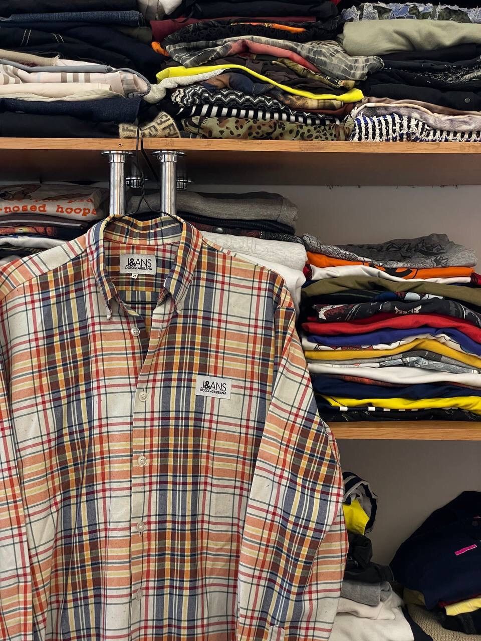 Dolce & Gabbana Vintage Dolce & Dabbana Luxury Button Up Checked Shirt Size US M / EU 48-50 / 2 - 4 Thumbnail