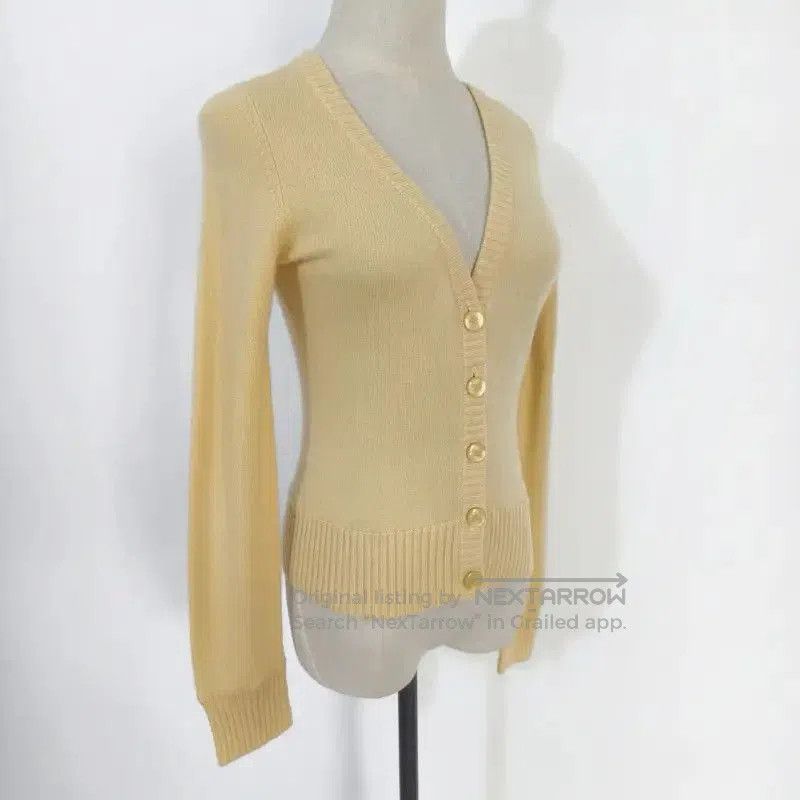 Burberry Burberry Spring Autumn Light Yellow Wool Cardigan. Size M / US 6-8 / IT 42-44 - 5 Thumbnail