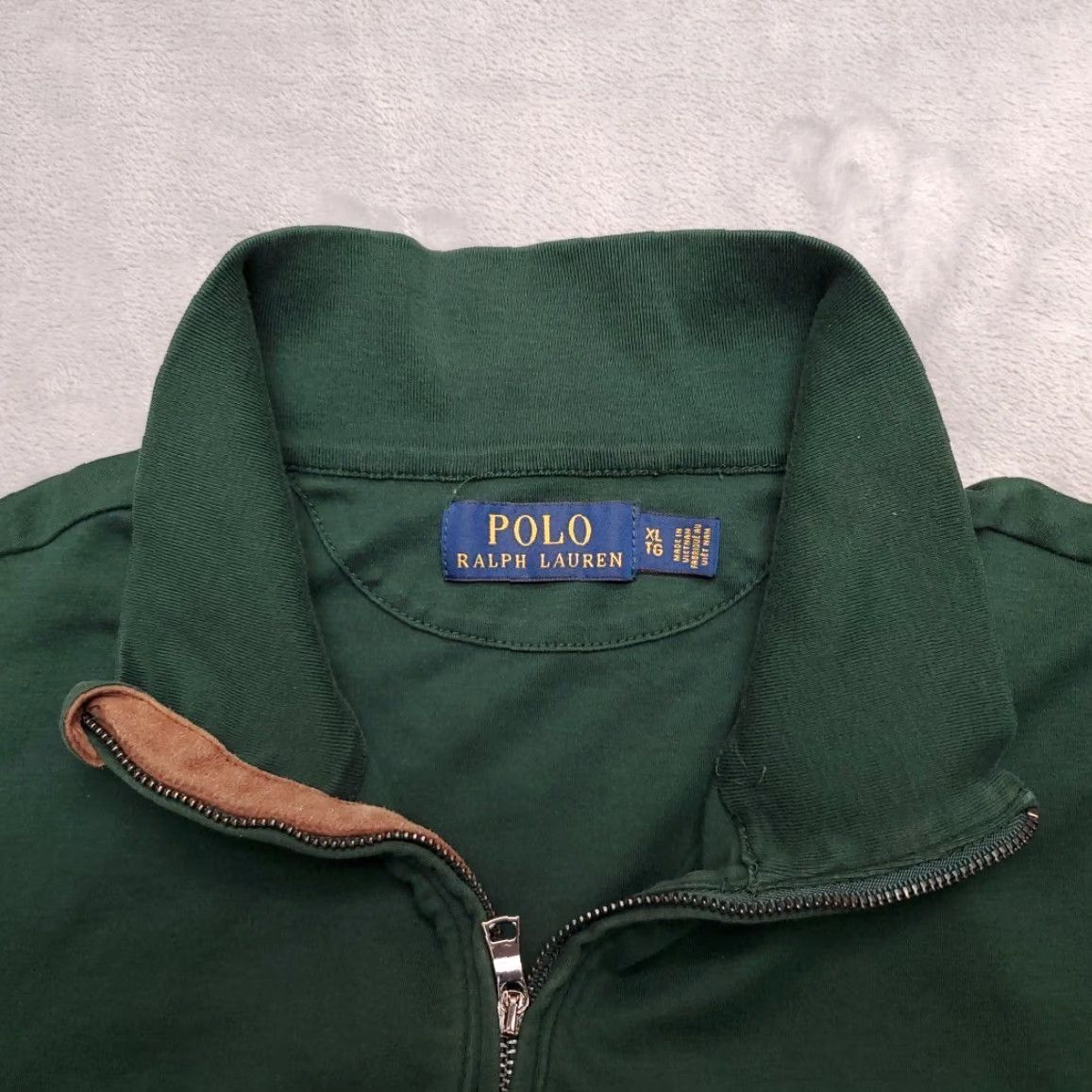 Polo Ralph Lauren Polo Ralph Lauren Sweater Mens XL Green 1/4 Zip Pullover 100% Cotton Pony Size US XL / EU 56 / 4 - 4 Thumbnail