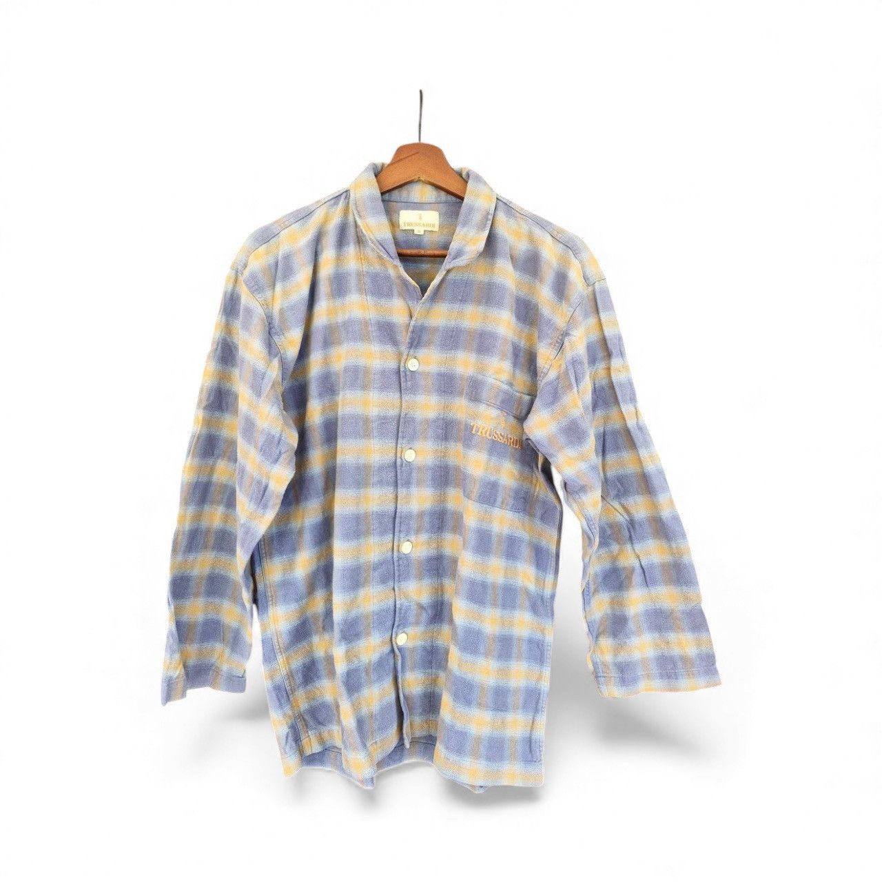 Trussardi Trussardi Vintage Check Button-Up Shirt (M) Size US M / EU 48-50 / 2 - 1 Thumbnail