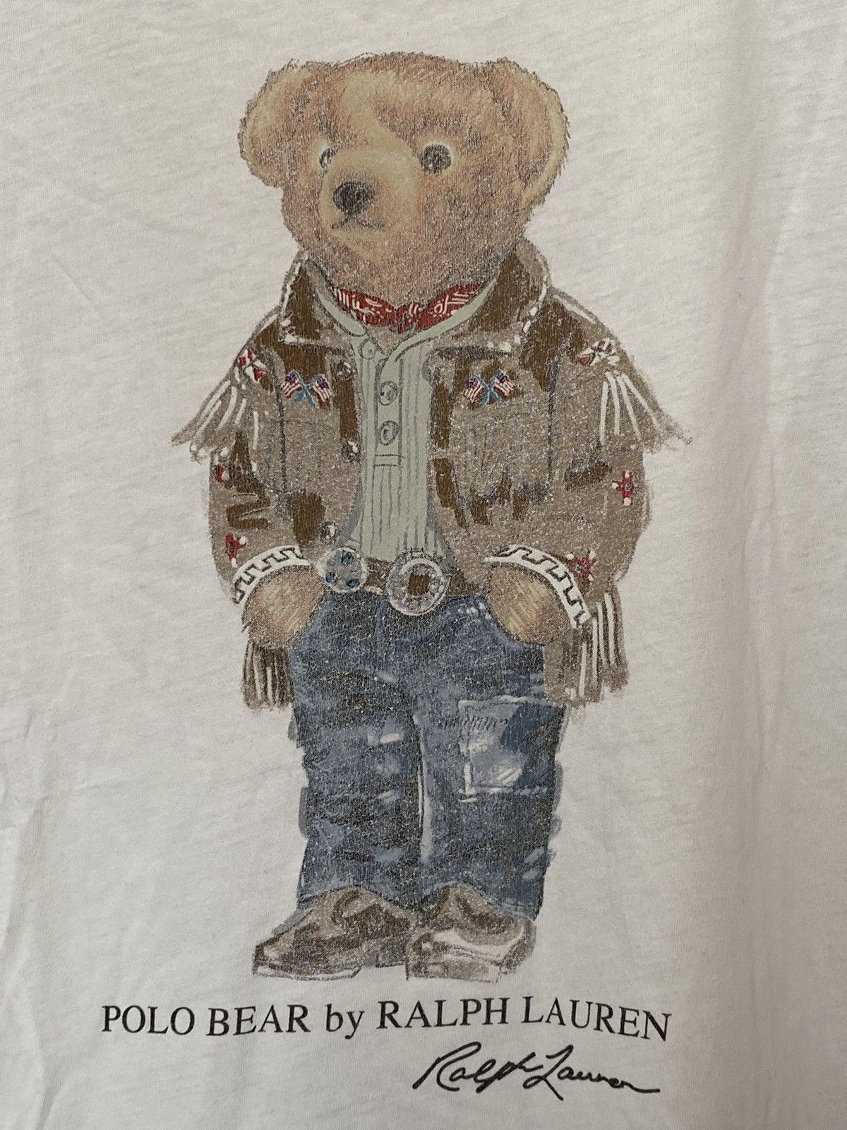 Polo Ralph Lauren Vintage Y2k Polo Bear by Ralph Lauren Big Logo T-Shirt 00's Size M / US 6-8 / IT 42-44 - 2 Thumbnail