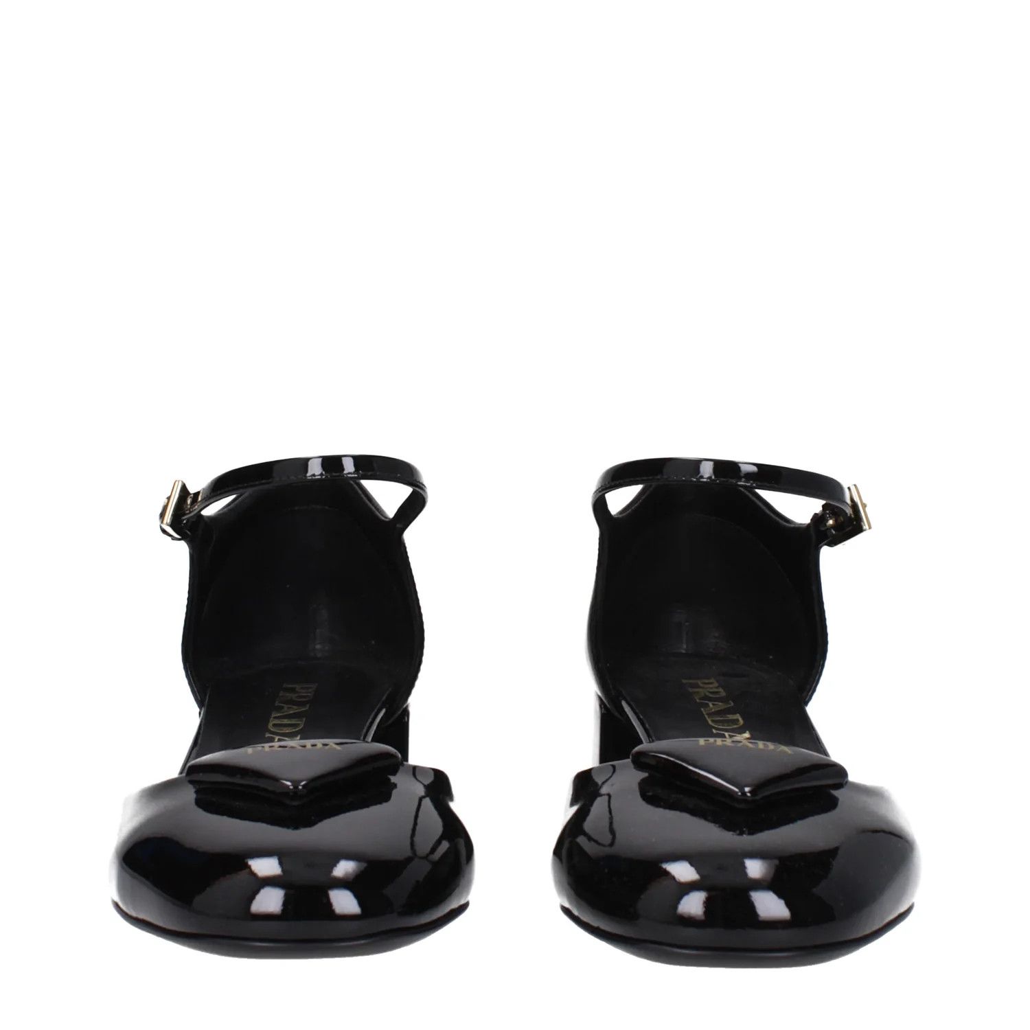 Prada ob1o1e1124 Patent Leather Sandals in Black Size US 8 / IT 38 - 3 Thumbnail