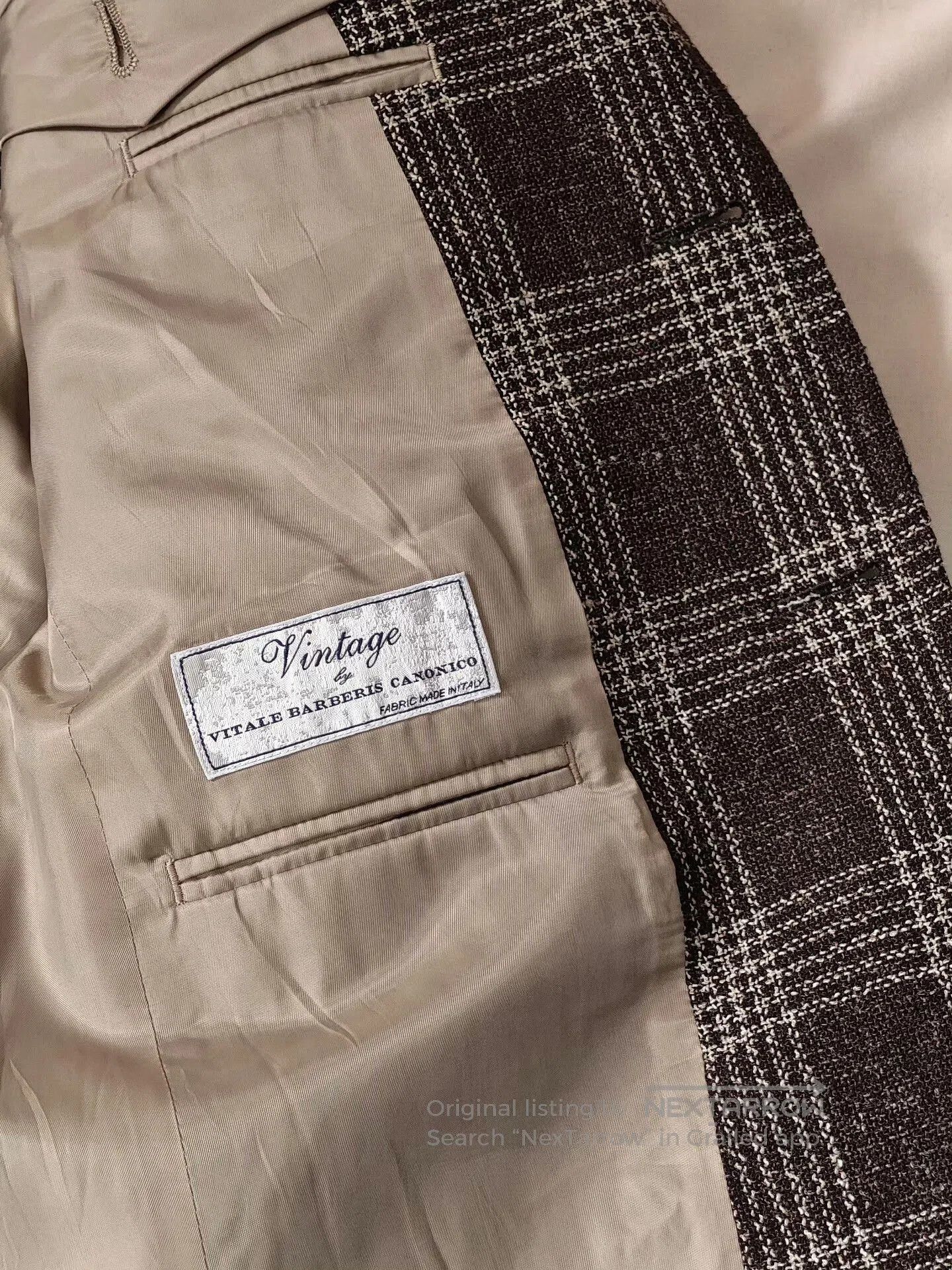 Japanese Brand Italian Vintage Plaid Custom Suit. Size US S / EU 44-46 / 1 - 7 Thumbnail